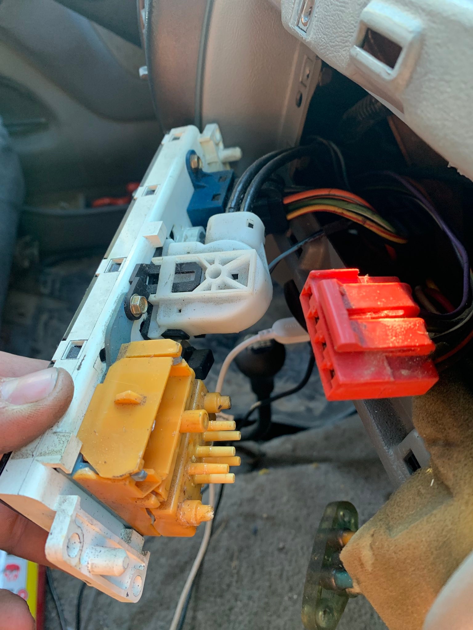 Replacing hvac switch valve on obs trucks