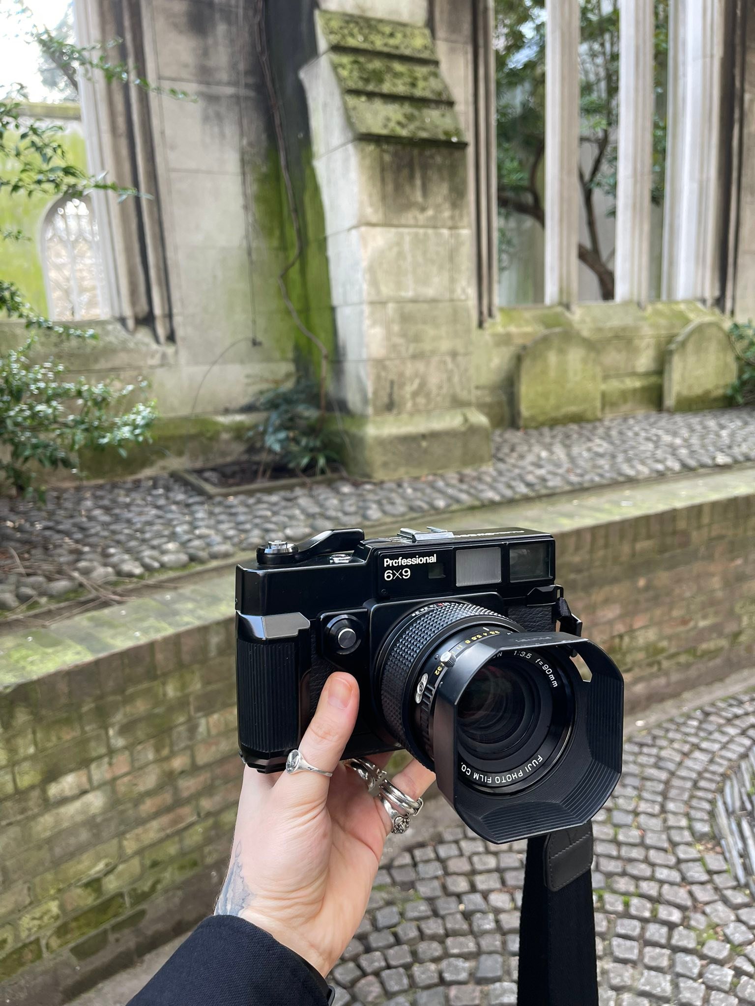 Love my Fuji GW690II. Fujinon 90mm f3.5 I used Kodak Ektar 100 film.