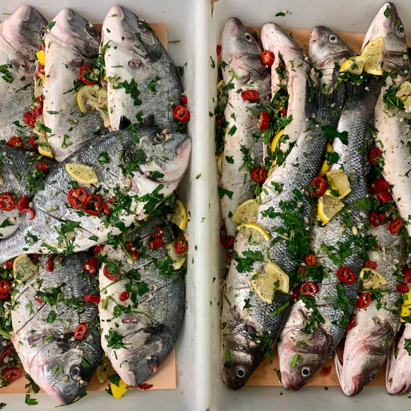 Look at these beautiful Whole Sea... - J & S Rook Butchers | Facebook