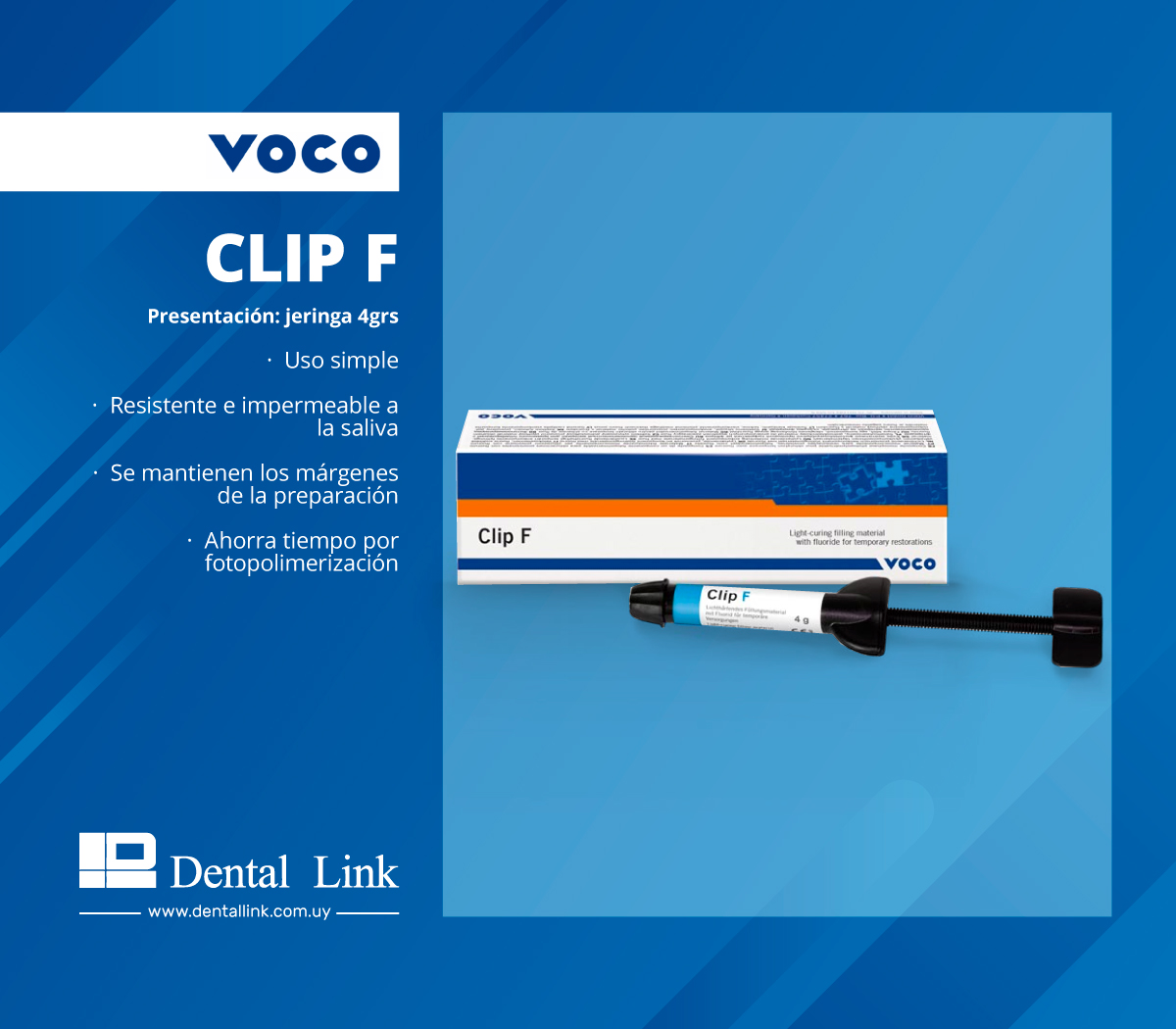 Dental Link - Clip F y Clip Flow de VOCO 🇩🇪 Material de...