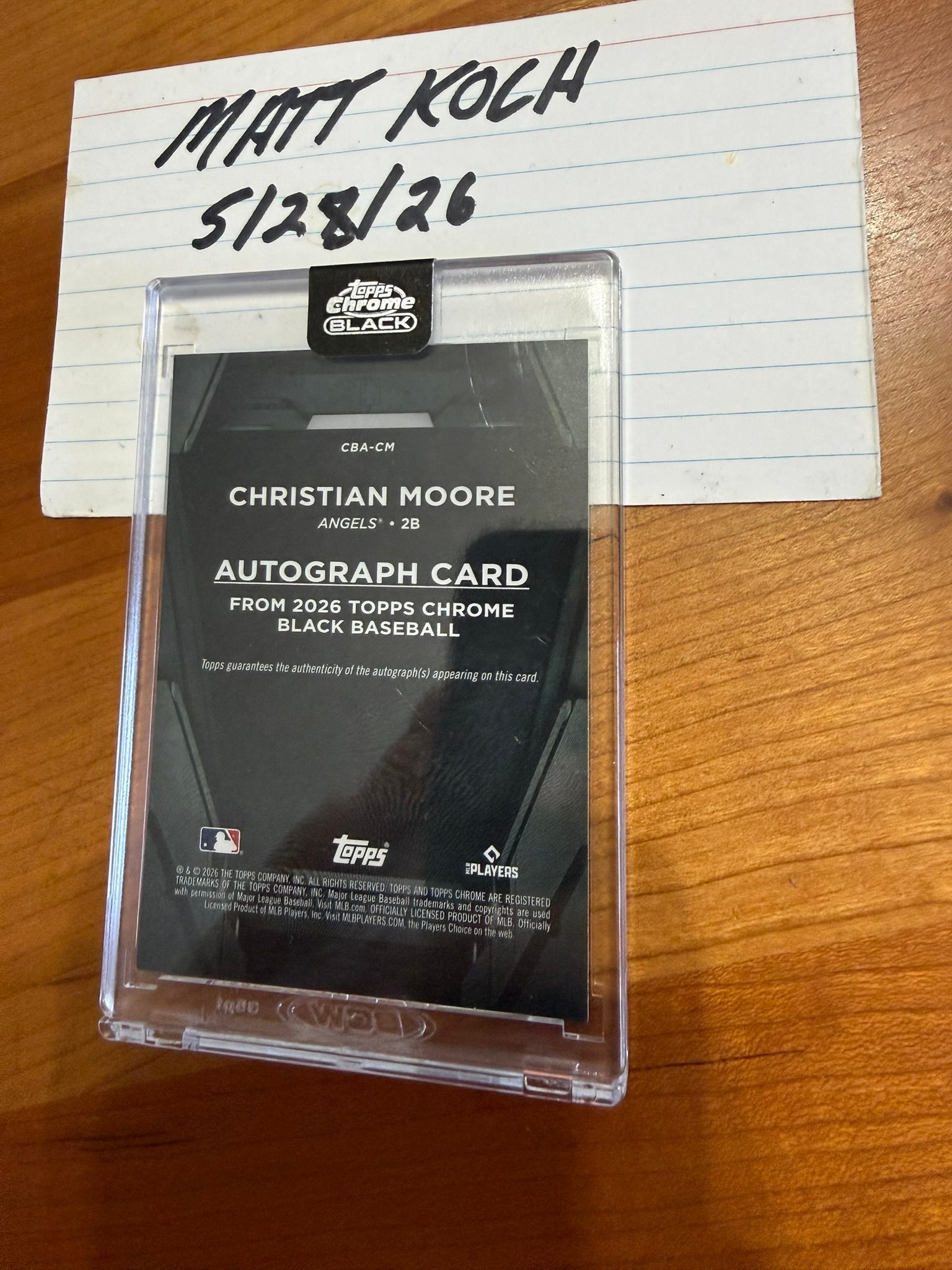 Christian Moore 1st round draft pick RC chrome card for sale