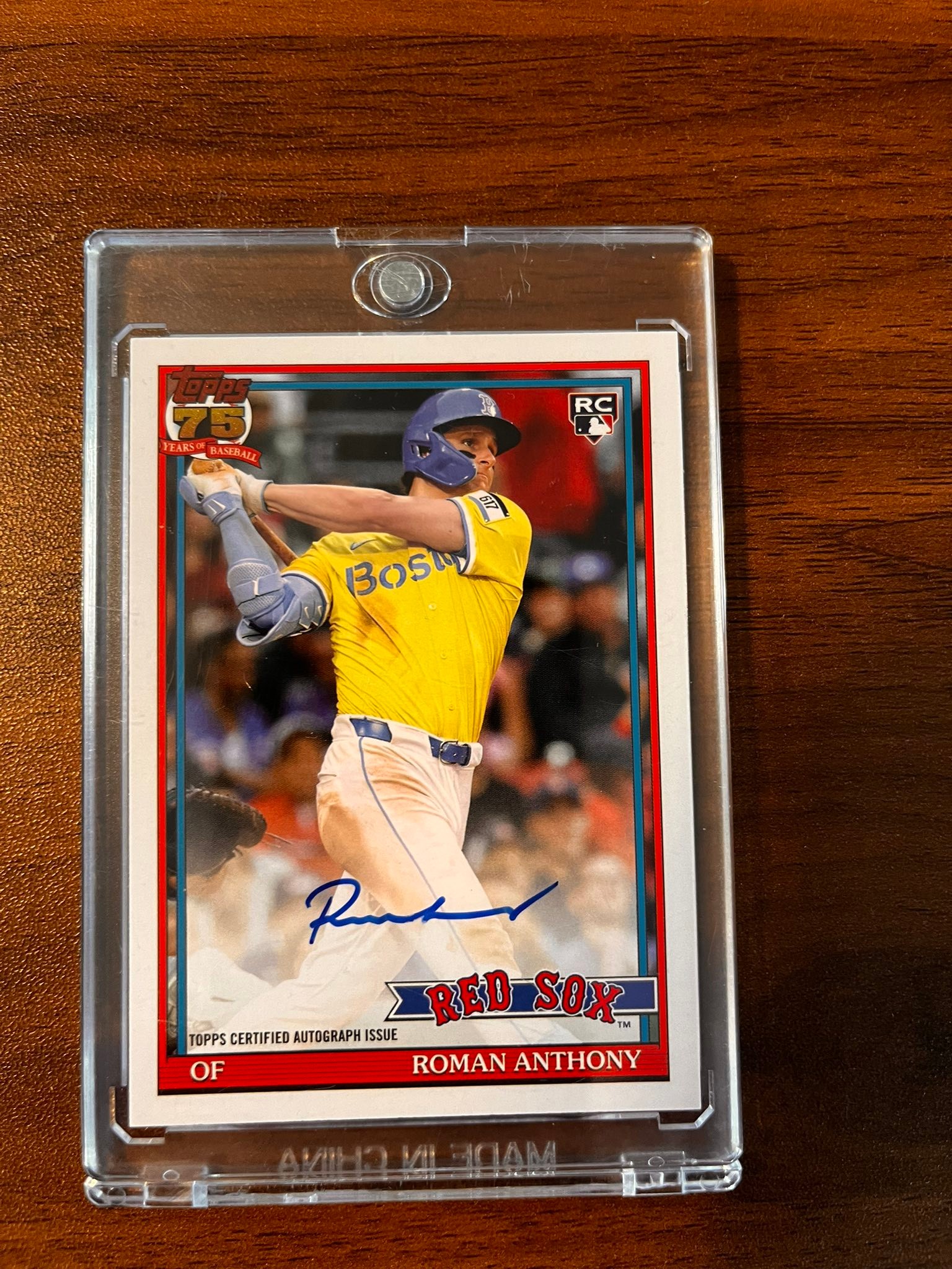A 2026 @Topps Series 1 Roman Anthony RC Auto /25 Orange Foil JUST 