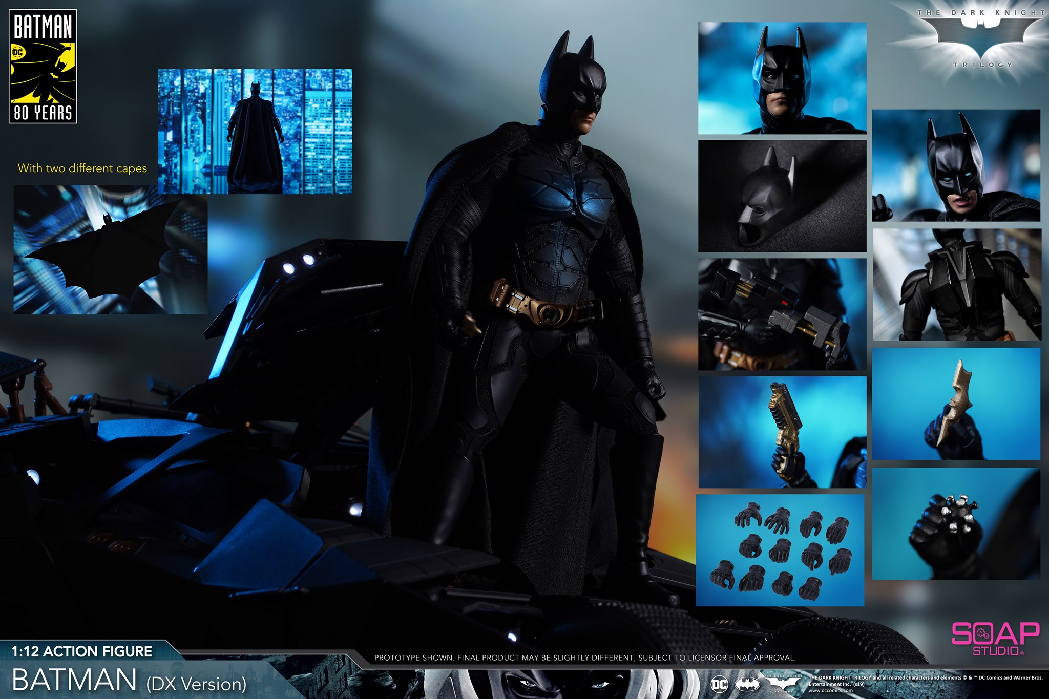 This extraordinary set brings together the most iconic Batmans