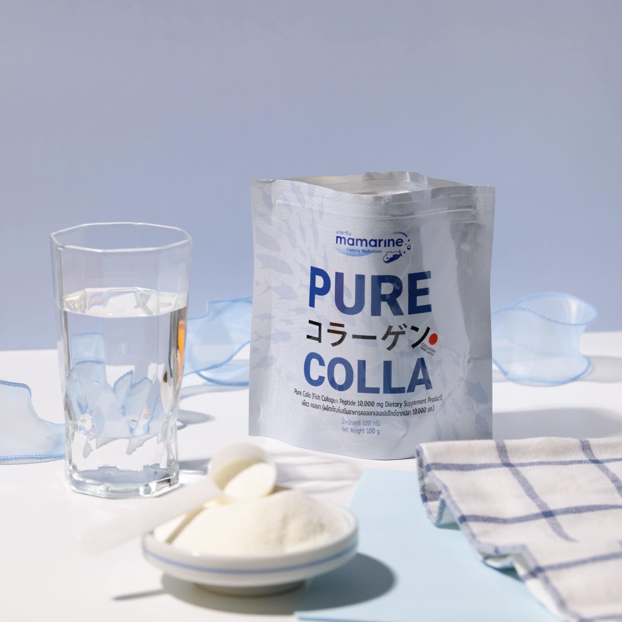 Mamarine Pure Colla เพียว คอลลา คอลลาเจนจากประเทศญี่ปุ่น