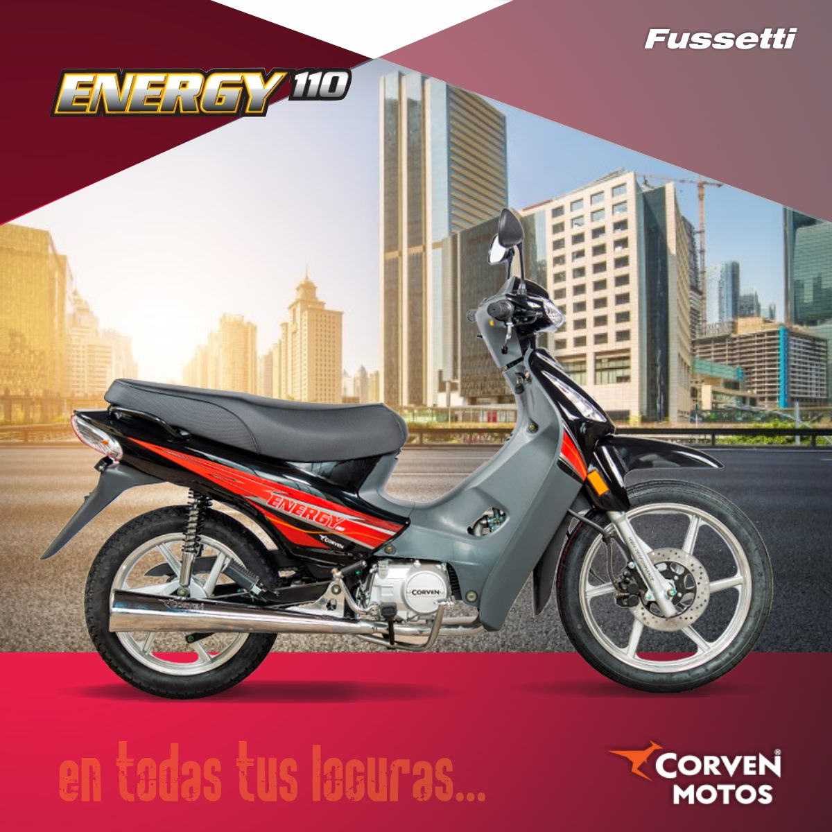 Fussetti - 🛵MOTOS CORVEN🏍 . ♦️ENERGY 110 R2♦️ . La Energy... | Facebook