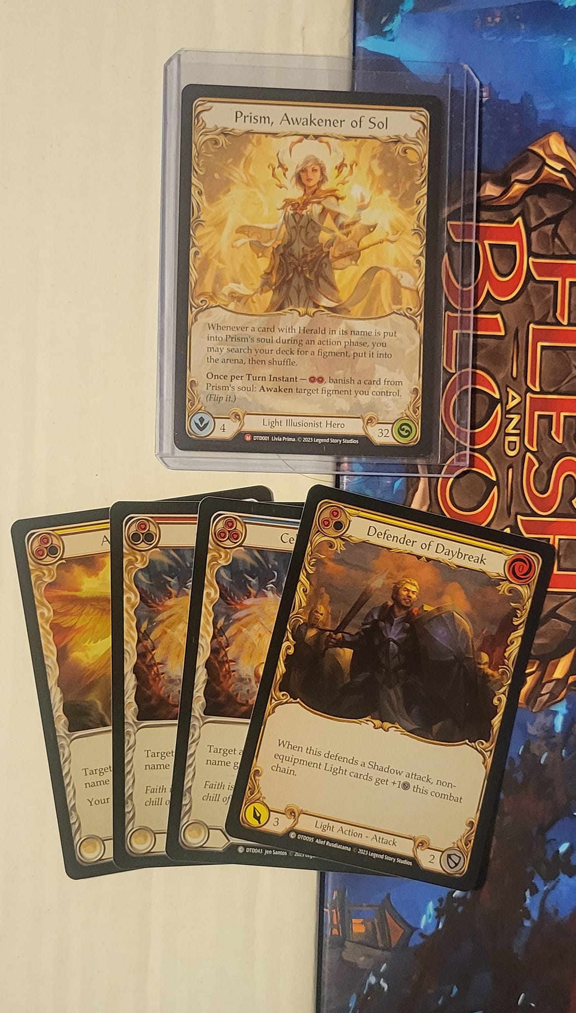 Pulled Cold Foil Dead Threads from Flesh and Blood TCG treasure pack