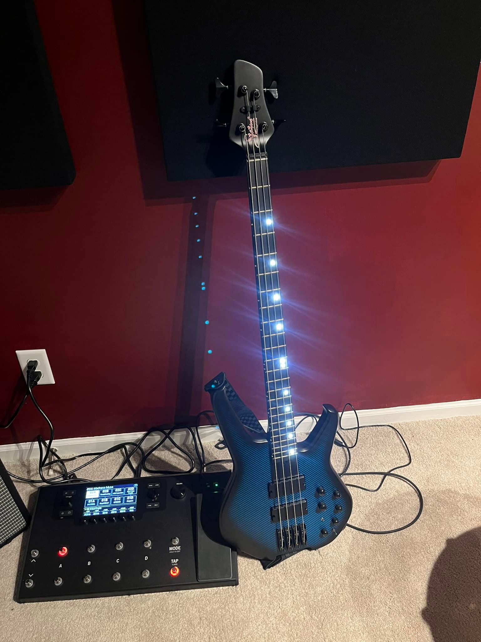 Muse fan's new graphite bass guitar