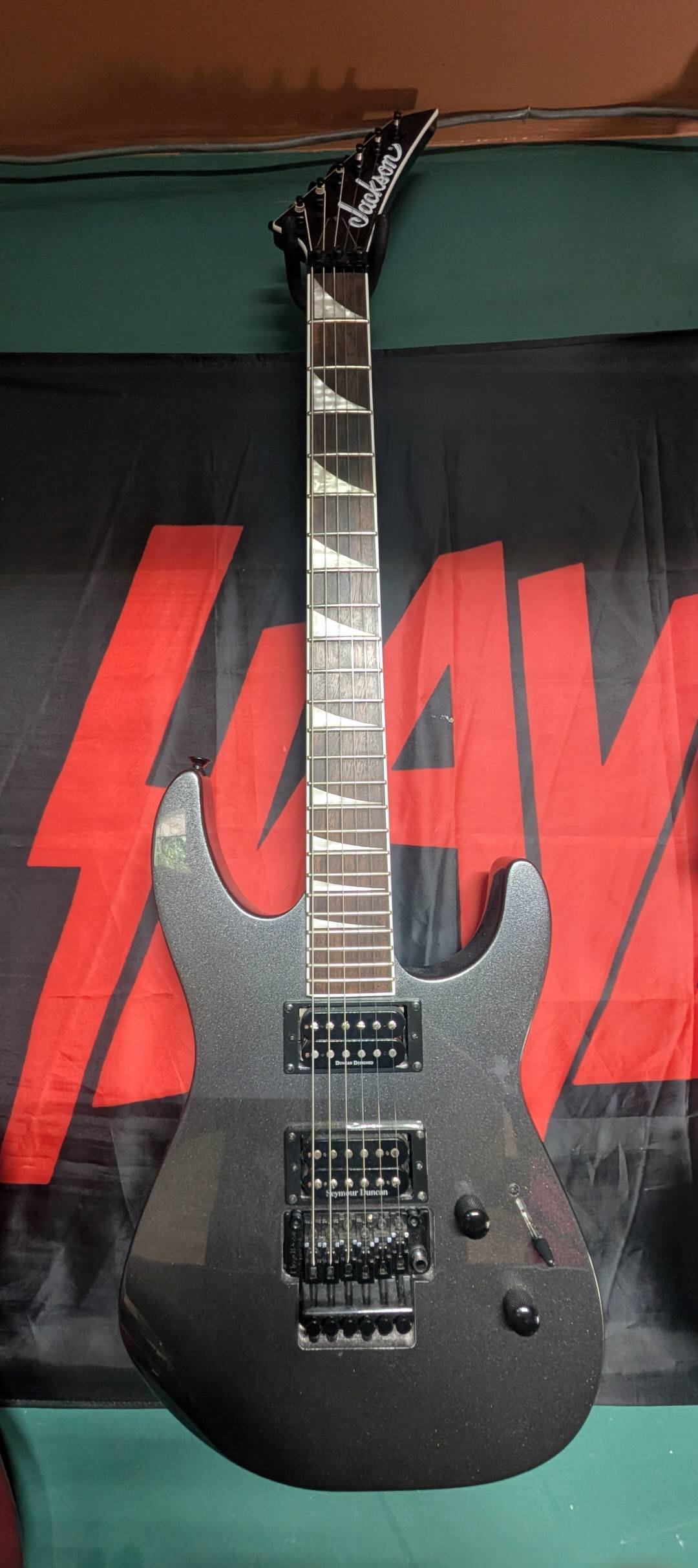 My Jackson guitar collection, including SLX DX and Japanese Dinky