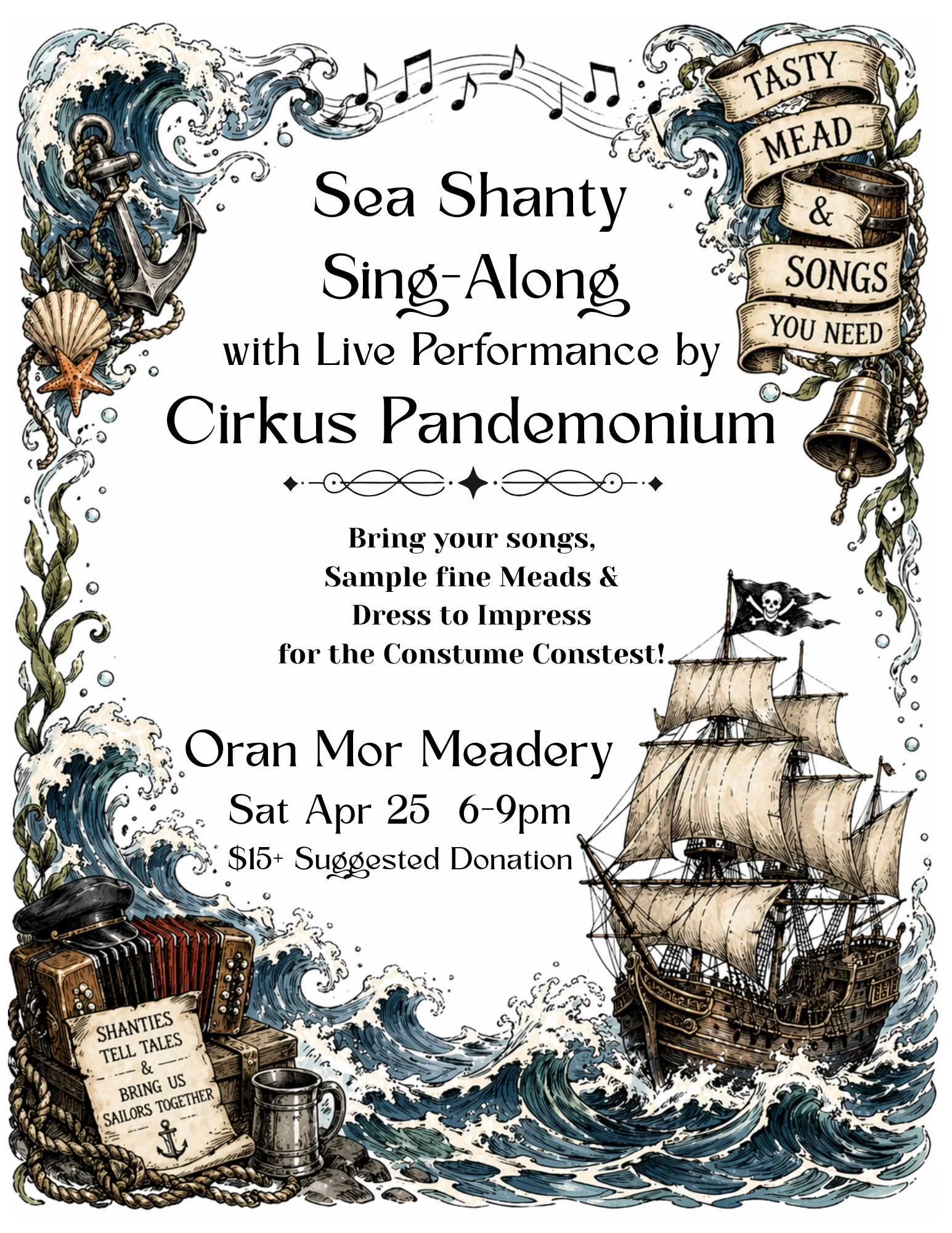 Pirates and Pub Songs night in Port Orchard, WA