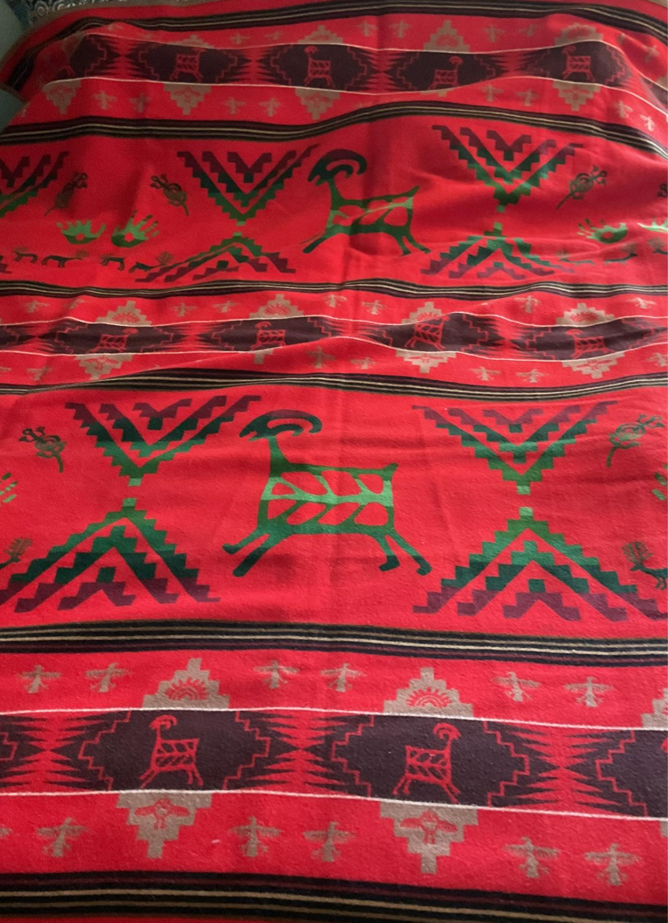 Is this Pendleton Woolen Mills Rock Art blanket authentic?