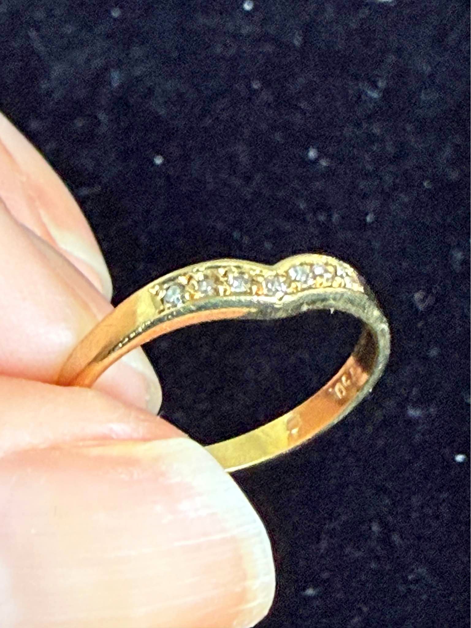 18K Gold Diamond Ring – Size 5.75 - Rings - Bethesda, Maryland ...