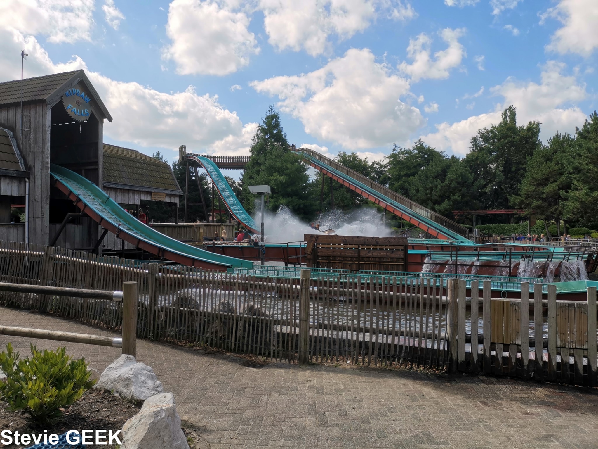 Stevie - Ride Name: Log Flume Ride Type: Double Drop Ride Theme: Ripsaw ...