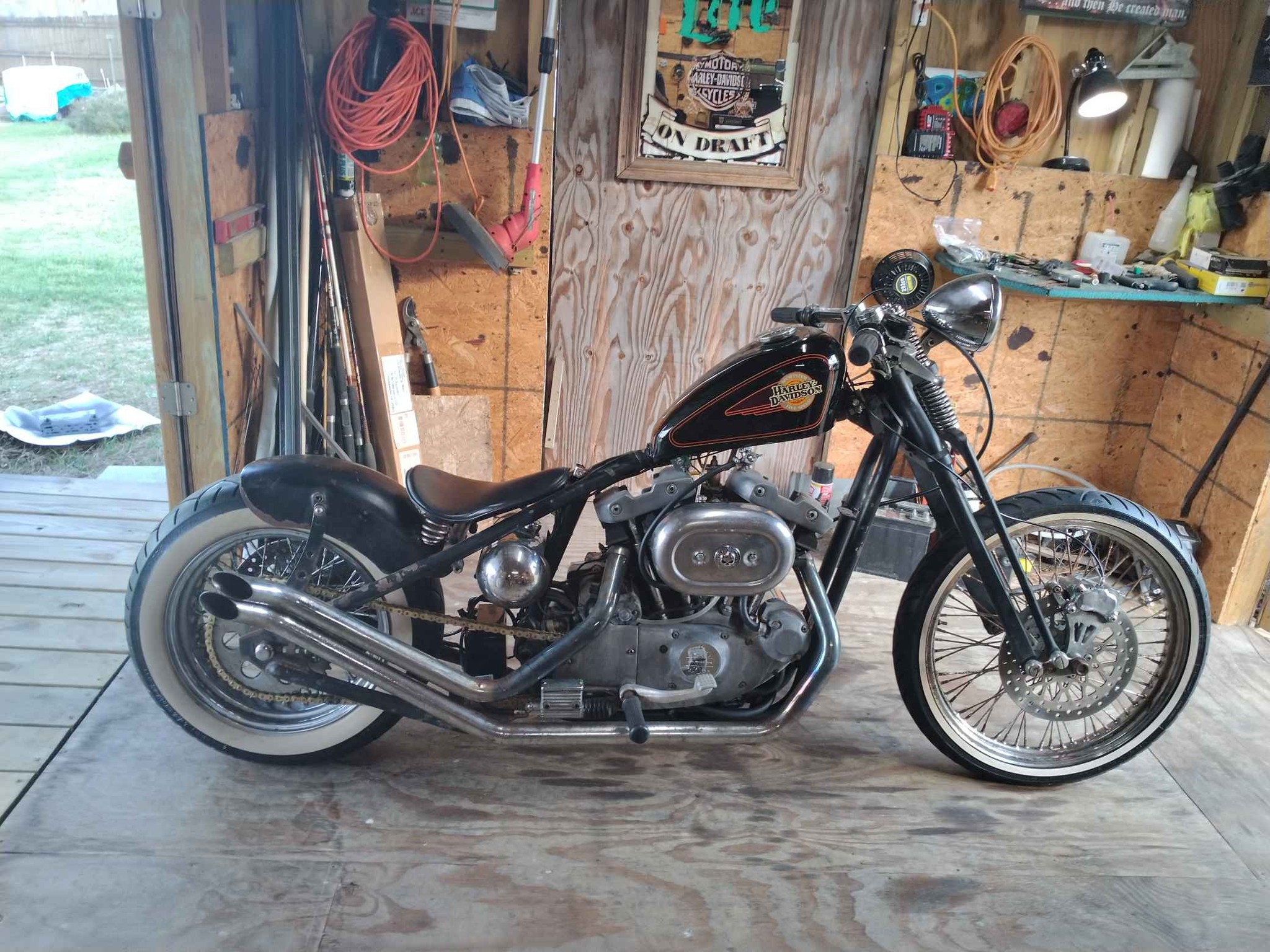1972 Harley-Davidson 74-inch Shovelhead chopper needing some