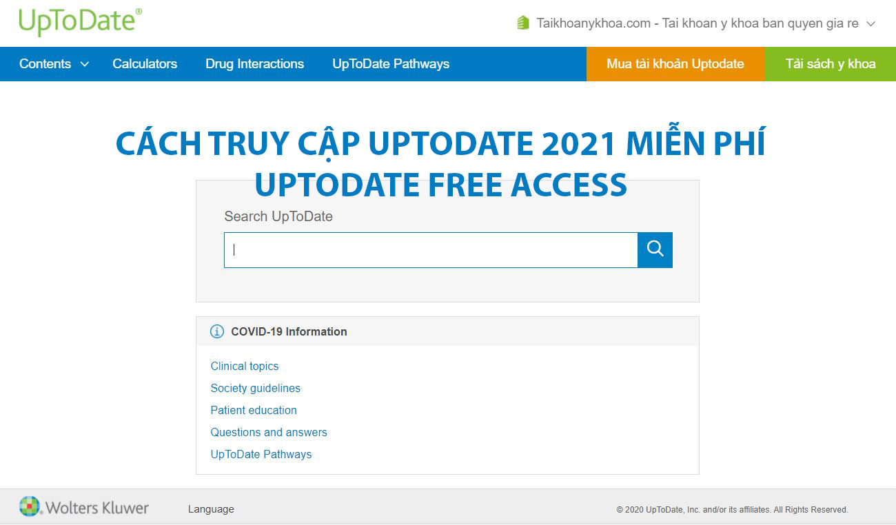 Doctor Plus - CÁCH TRUY CẬP UPTODATE 2021 - FREE ACCESS... | Facebook