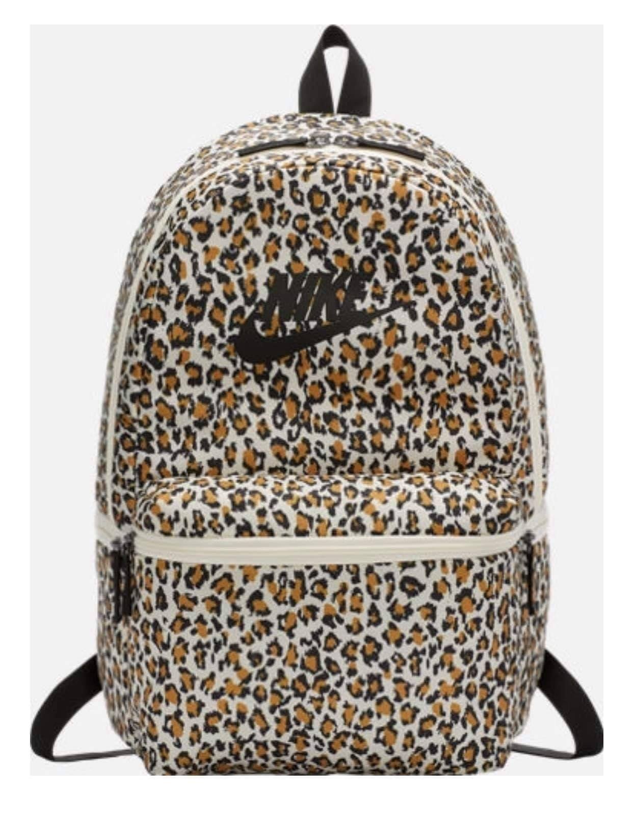 cheetah nike backpack Heritage BA5761-110 Pale Ivory/Black/Black, MISC Fashion This bag features a large side pocket for water bottles as well as a front pocket to store quick Nike Elite Leopard Print Backpack