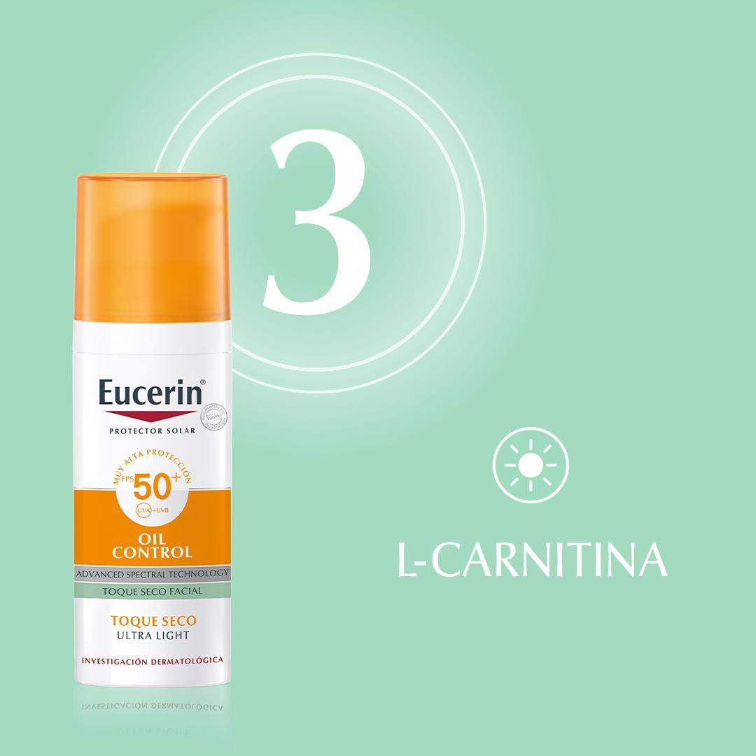 l-carnitina en el rostro Necesitás una rutina para piel grasa? 1.Limpiá con Eucerin Gel Limpiador DermoPURE. 2. Hidratá con Fluido Facial Matificante que ayuda a reducir las imperfecciones. Protegé con SUN Oil Control con para Research Supported Glutathione Benefits label Frasco de:60 unidades