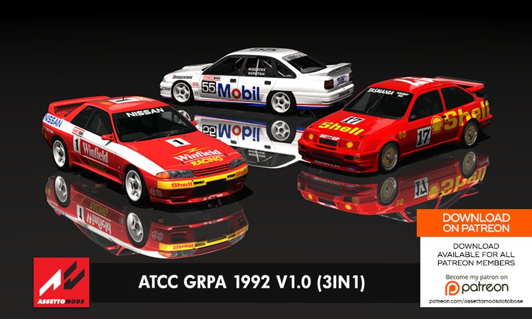 Assetto Mods - Car and Track Database - ATCC GrpA 1992 v1.0 - Patreon ...