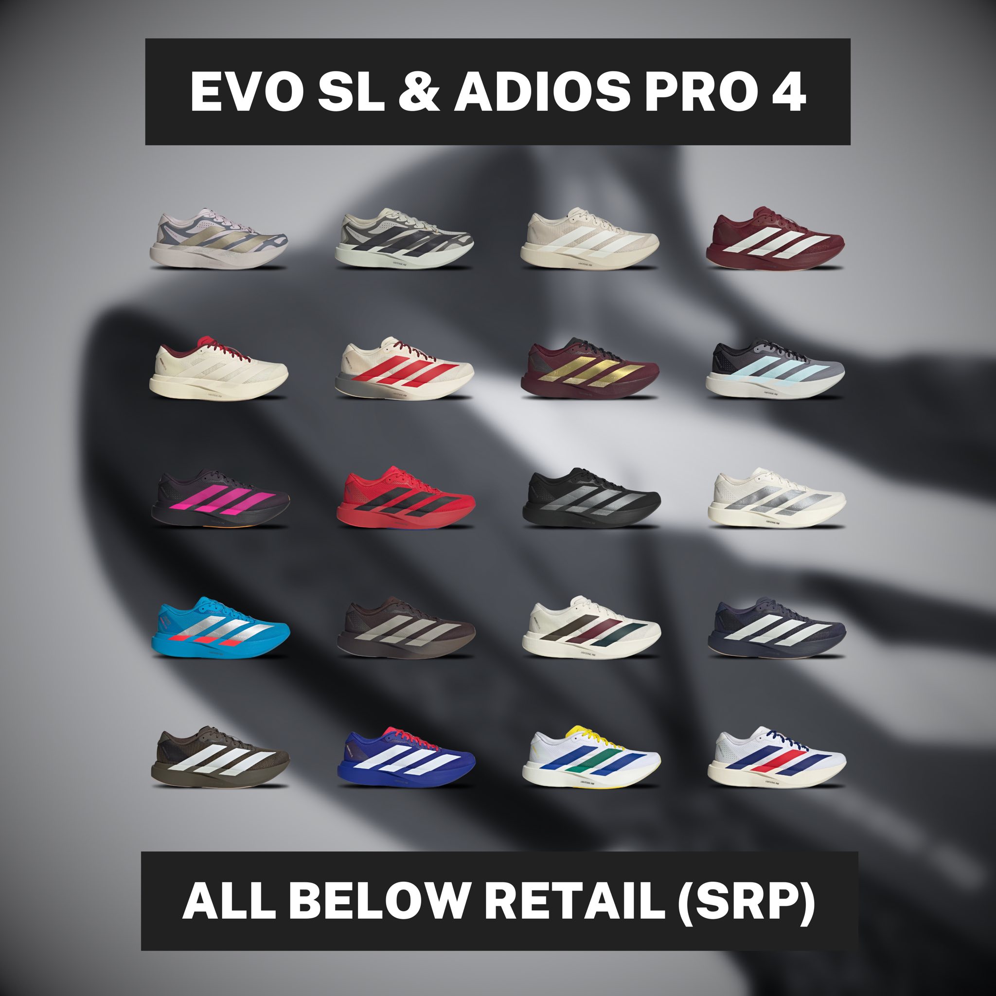 SELLING POST - BELOW SRP] Adizero Evo SL Shadow Navy Men's sizes
