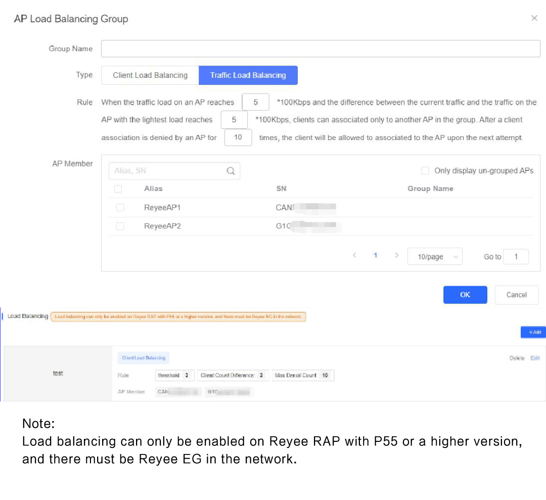 How to group AP for load balancing... - Ruijie Tech Support
