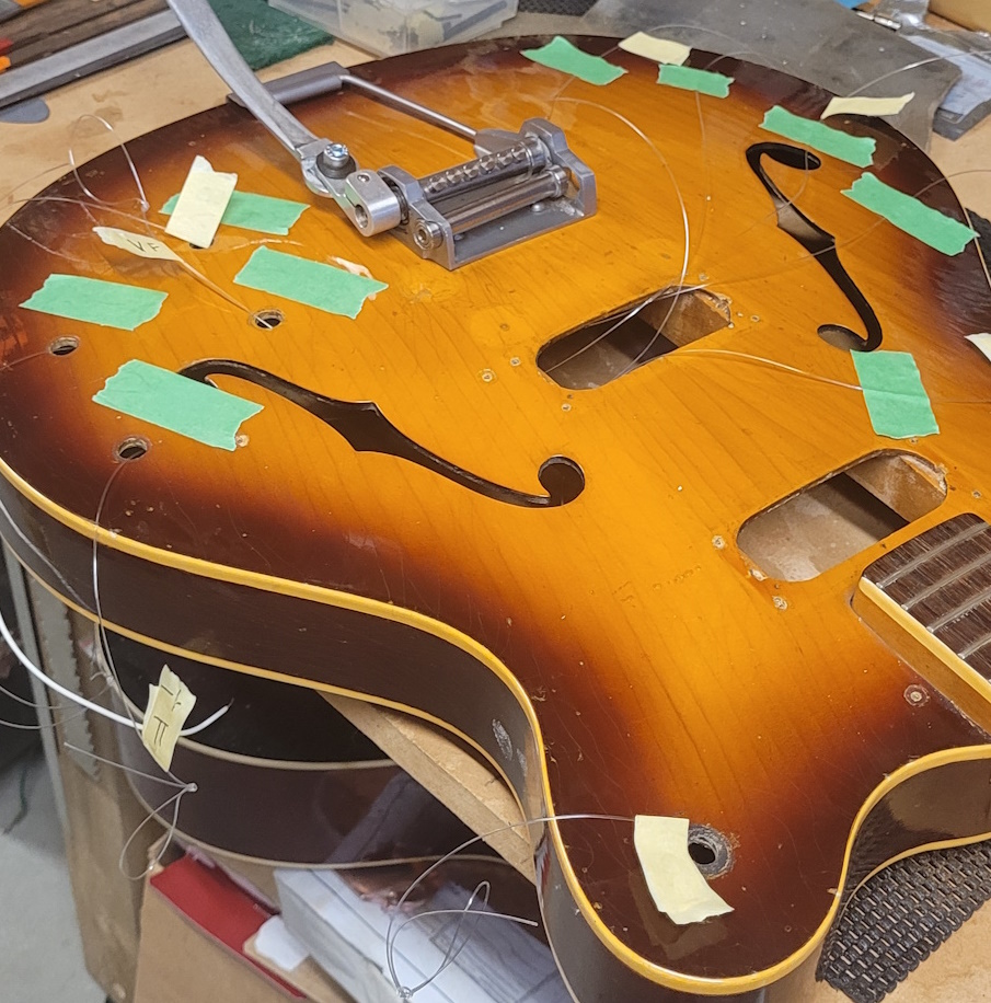 Rewiring a 1965 New Zealand Starfire guitar