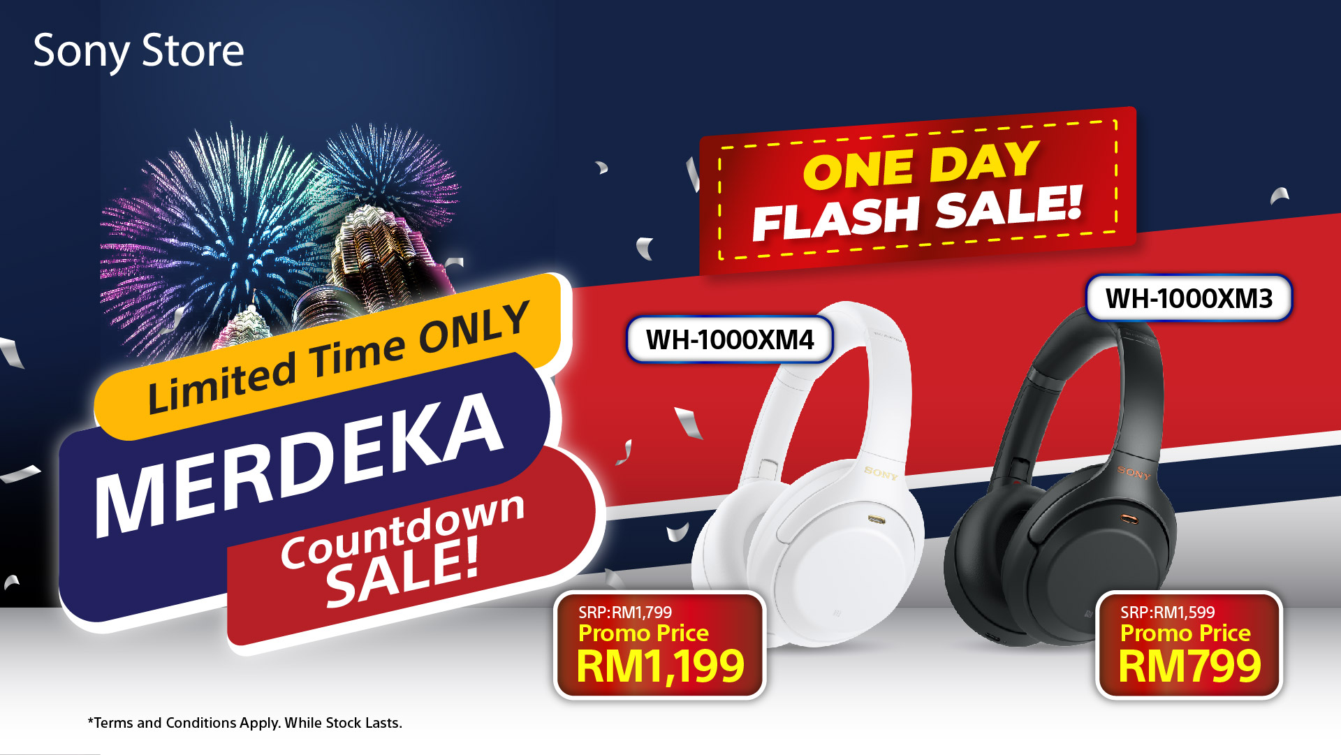 ️🤍💙💛Merdeka Countdown Sale Day... - Sony Store Malaysia | Facebook