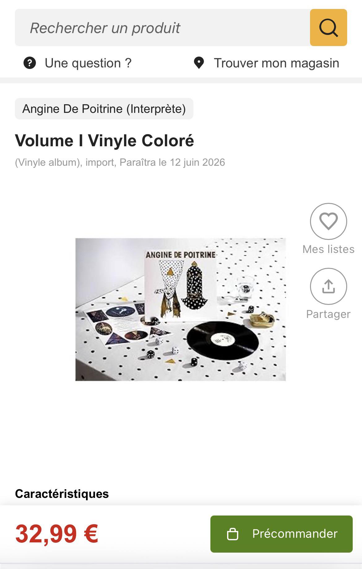 Angine de Poitrine Vol.1 & Vol.2 on vinyl and CDs now in-stock