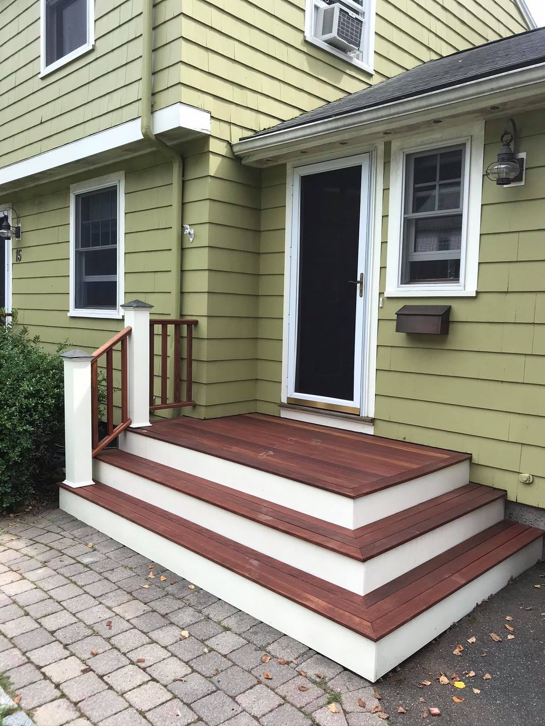 New mahogany decking and railings with... - Maker Woodworker