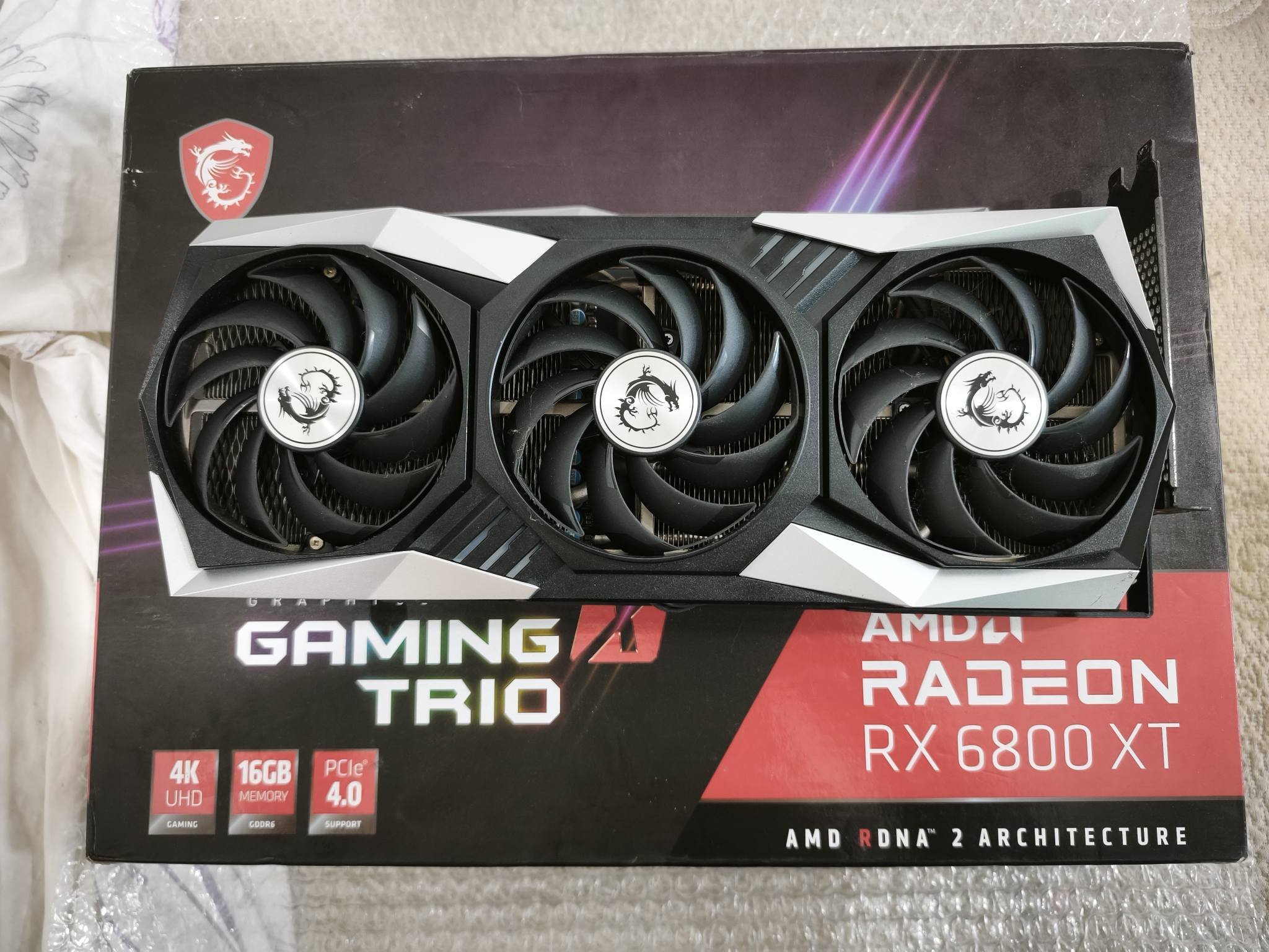Msi Rx 6800xt Rx6800xt Gaming X Trio MSI Radeon RX 6800 XT Gaming 