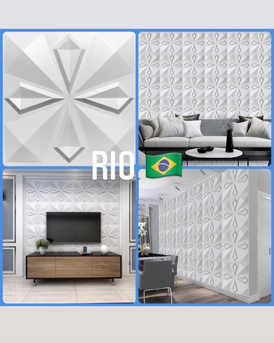 Panel - Rio design of our 3D PVC wall panels. Low cost luxury designs ...