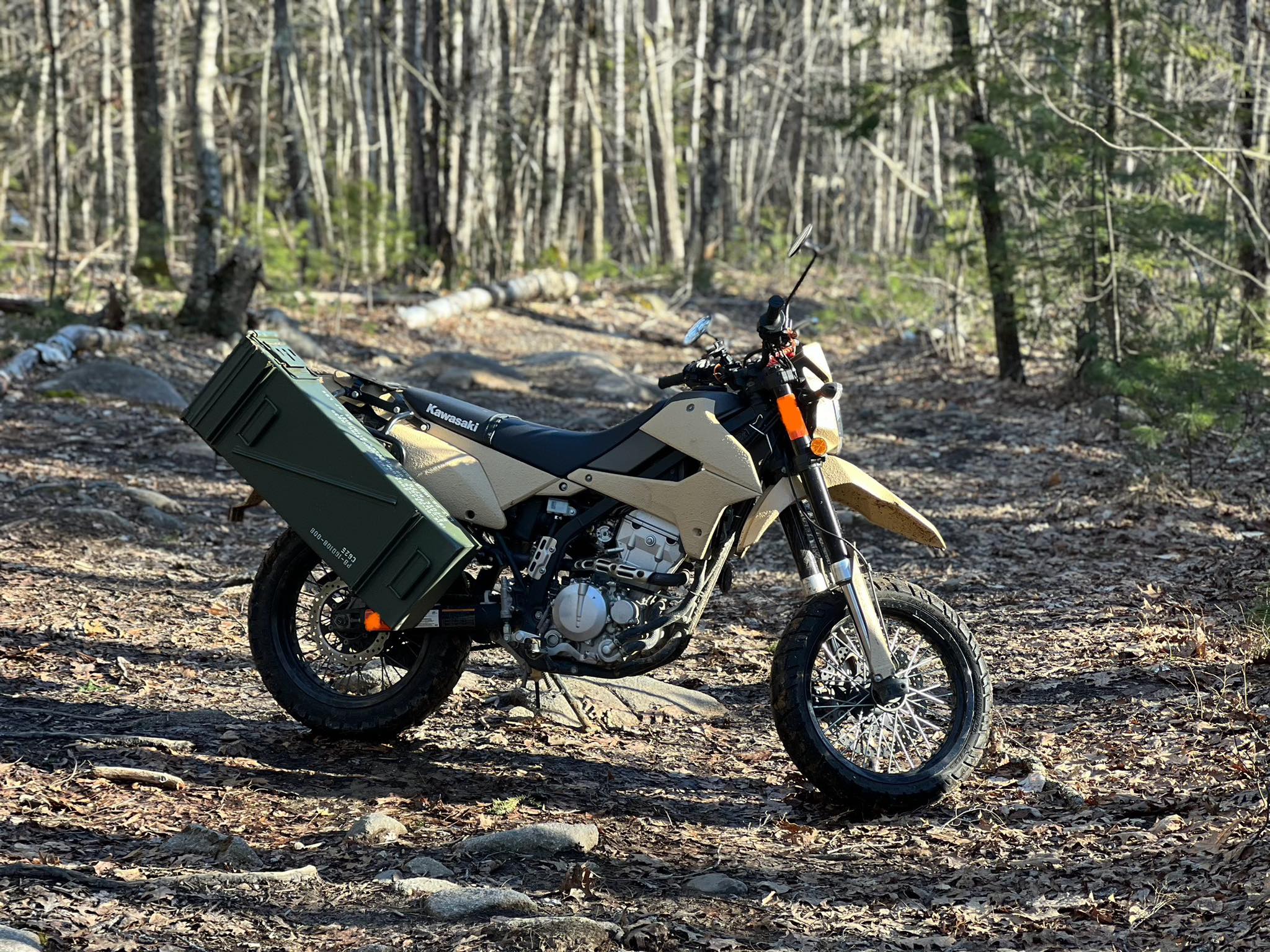 Stolen Kawasaki motorcycle last seen on Irving Street in Saco