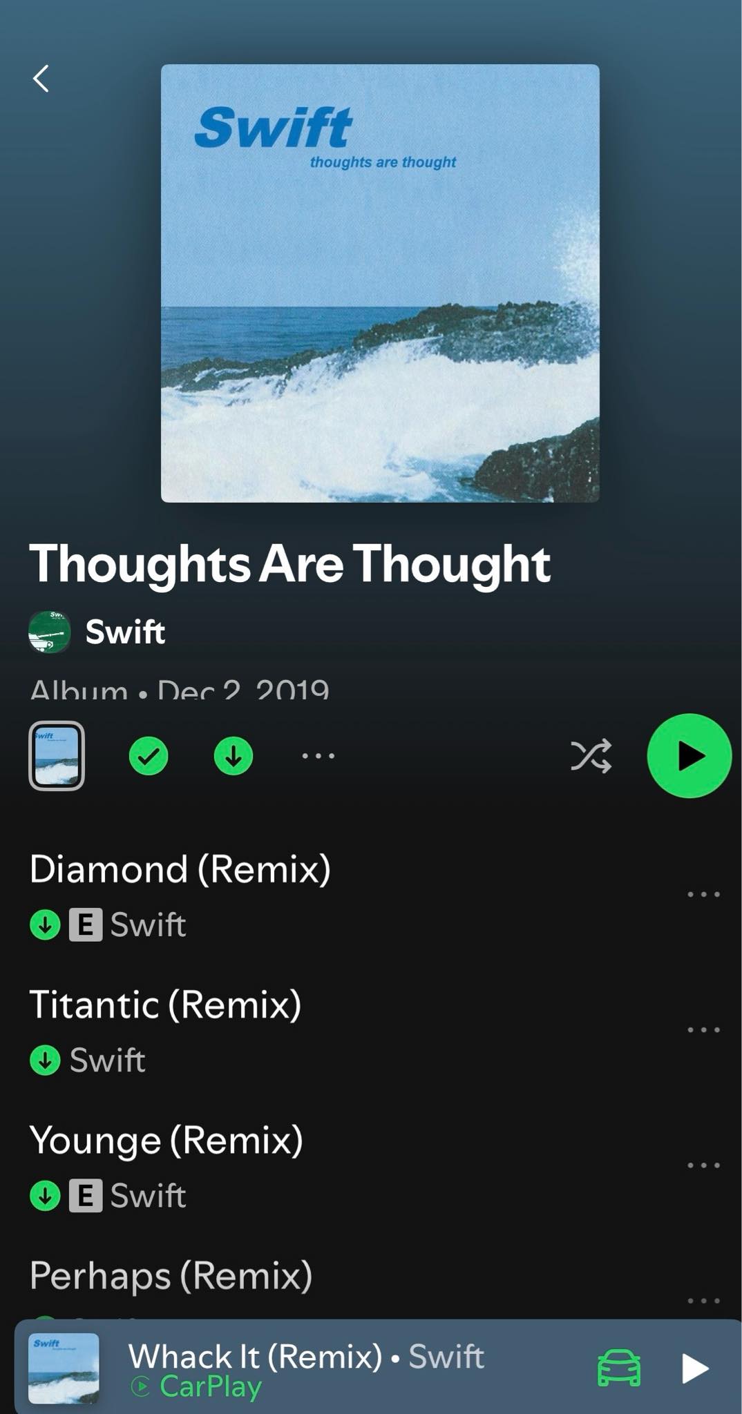 Rediscovering Swift's album Thoughts Are Thought