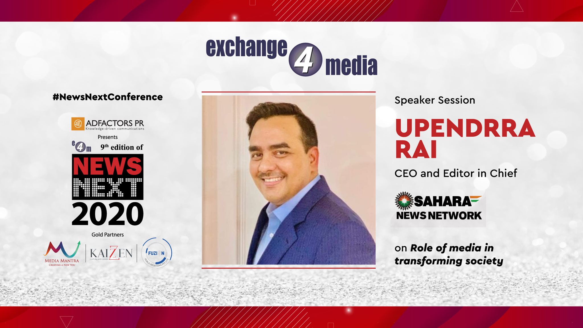 exchange4media - We welcome Upendra Rai, CEO and... | Facebook