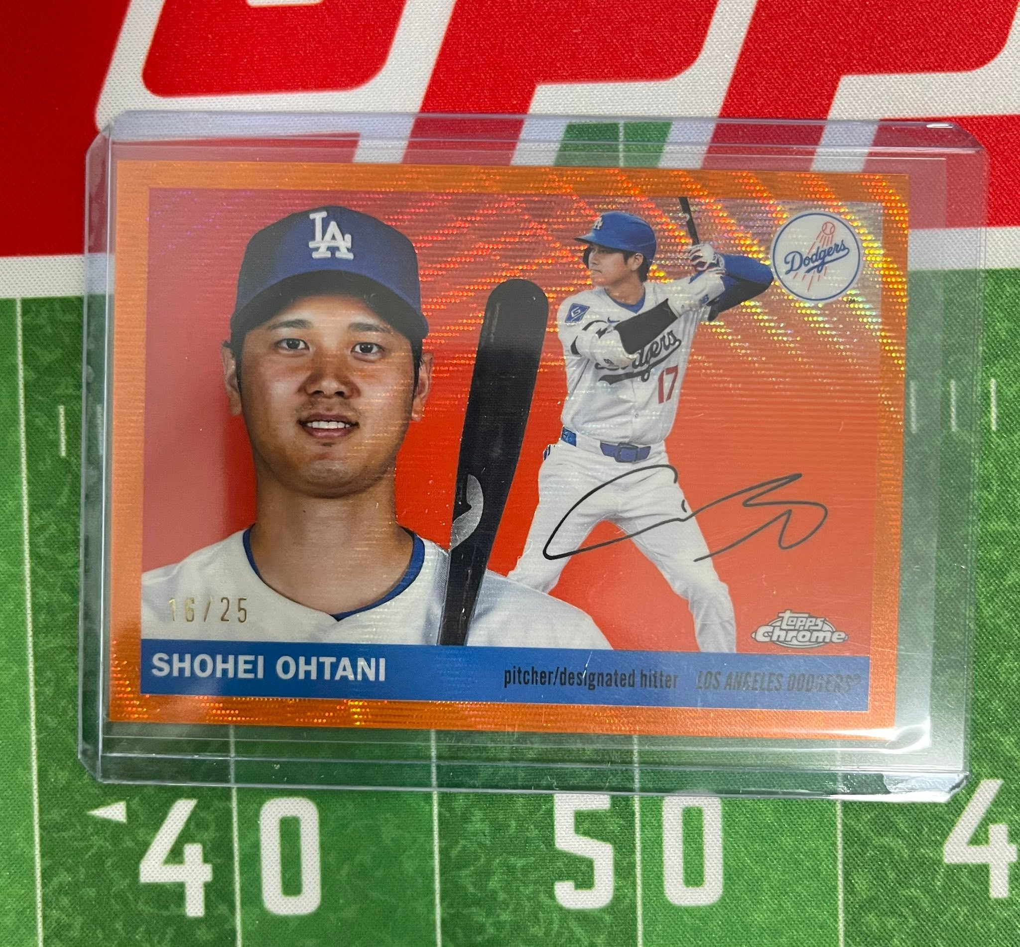 Shohei Ohtani cards in loaded sports card boxes