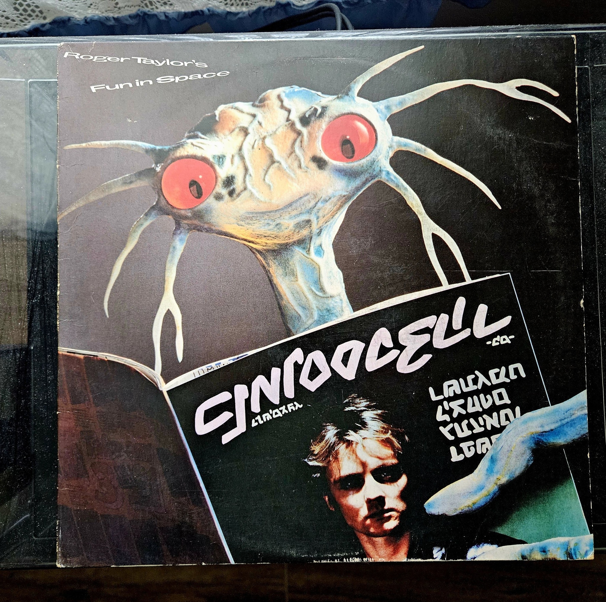Roger Taylor's solo album Fun in Space promo poster