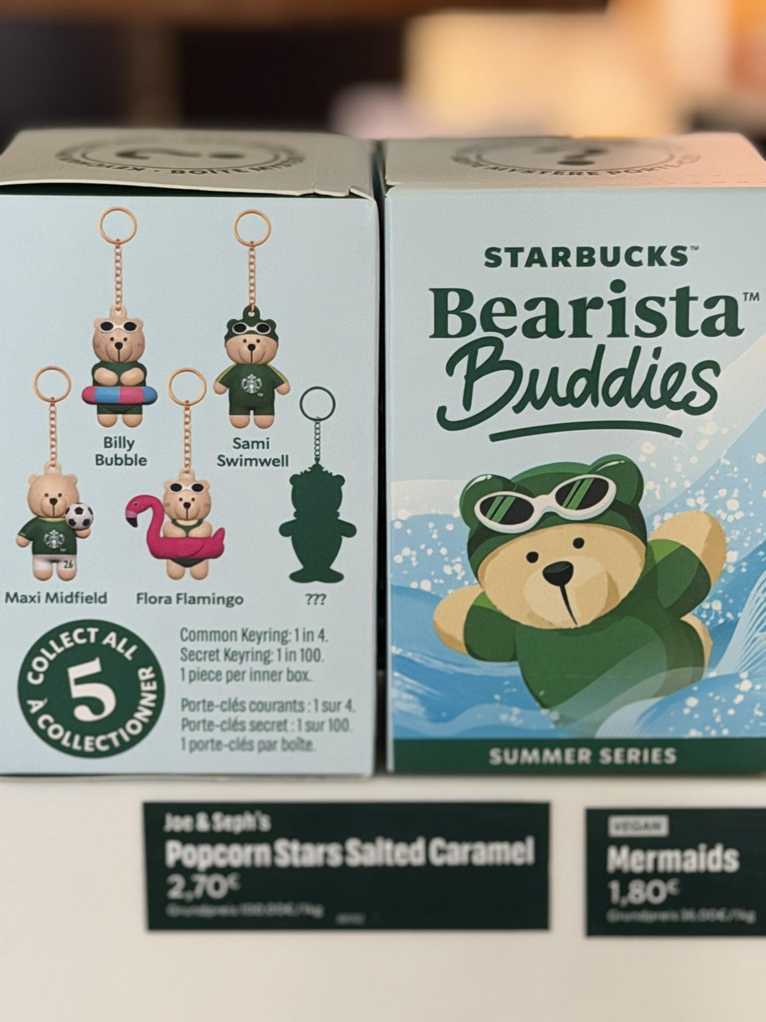 Starbucks mystery keychain and pins