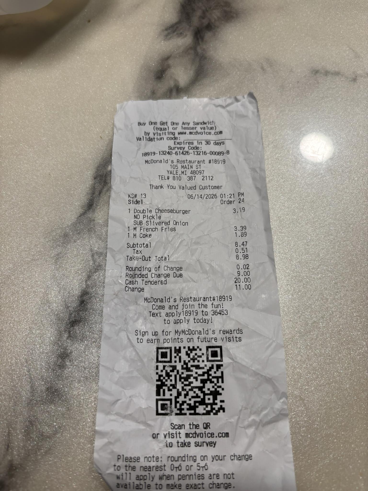 McDonald's on Chestnut Street refuses to take change