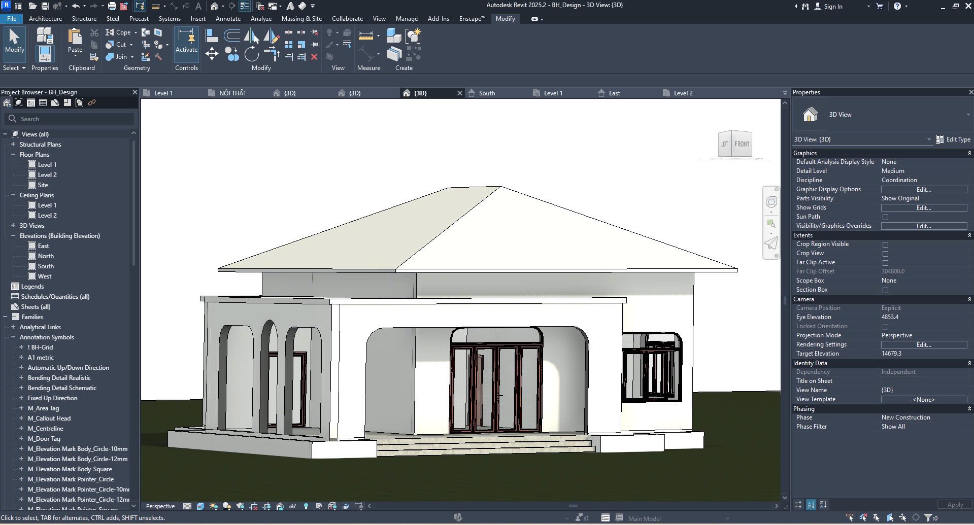 Vài view kiến trúc dựng hình Revit, render Gemini góp vui anh e. | Facebook