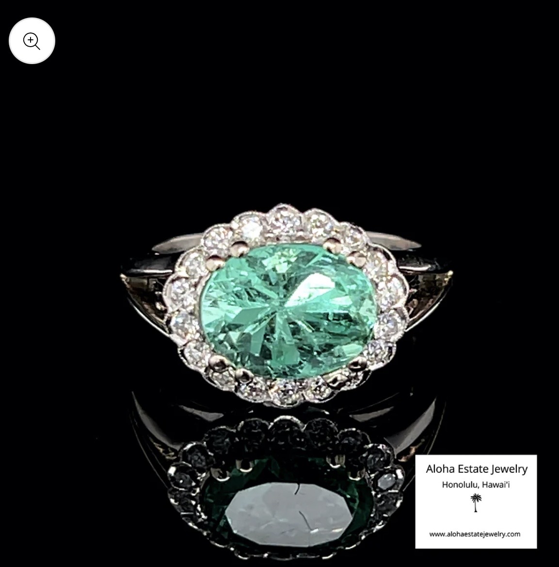 Is 14k emerald and diamond ring worth $1900? display picture 1