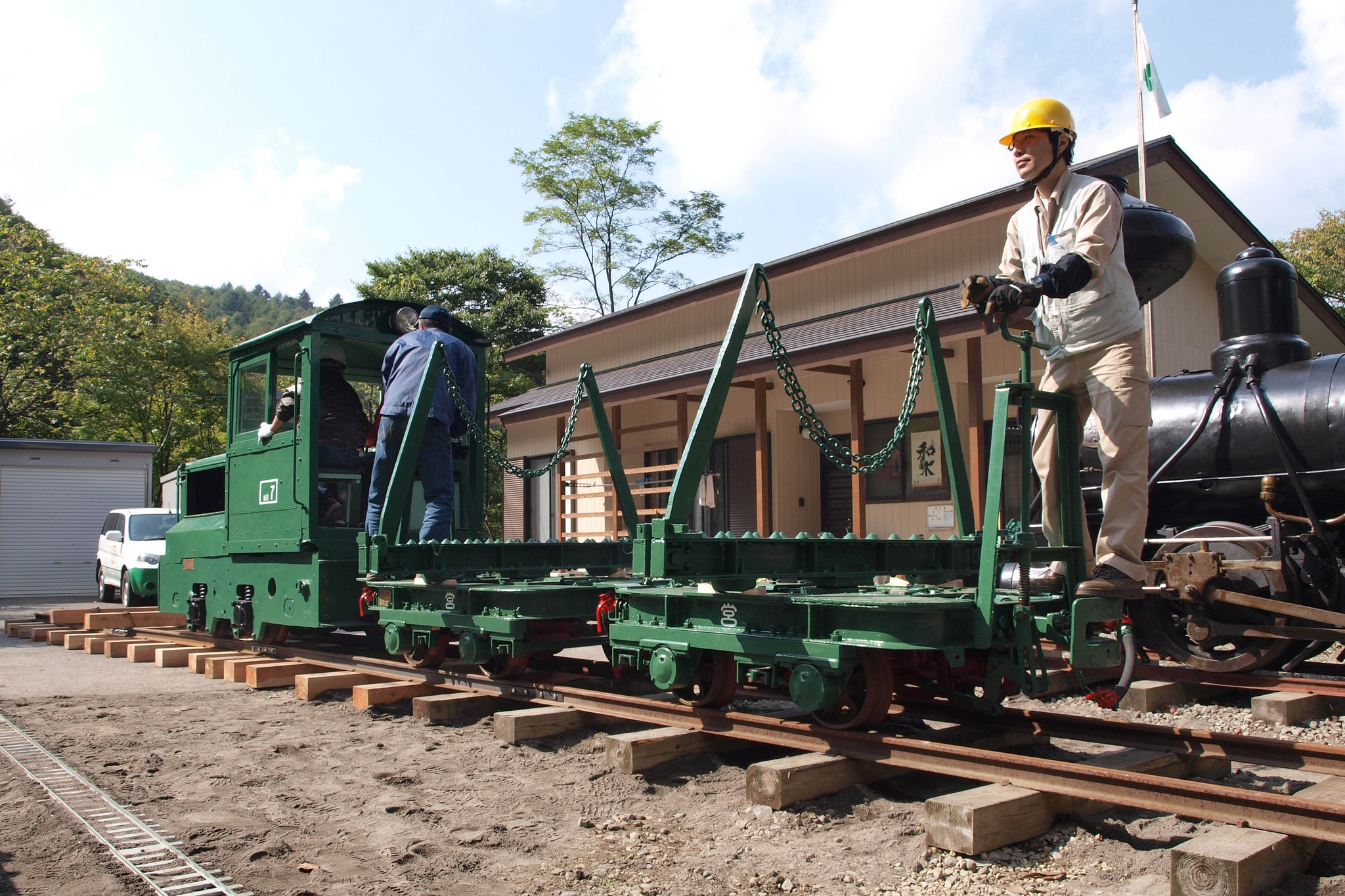 2009年10月4日、「第4回 根利森林鉄道まつり」。 ホイットカム社製