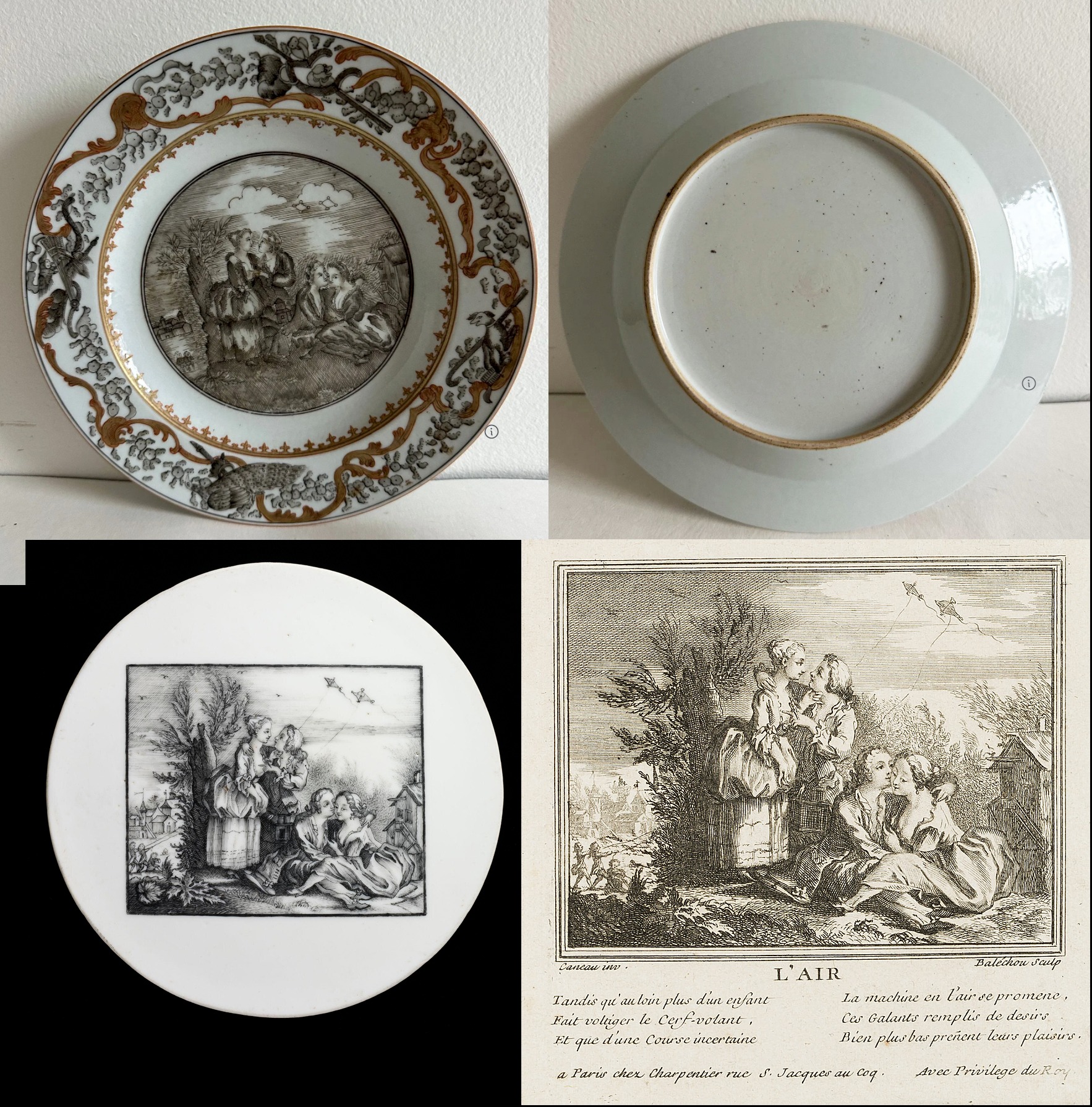 Plaque En Porcelaine Chinoise Ancienne Famille Verte – Période Qing, Vers 1700
