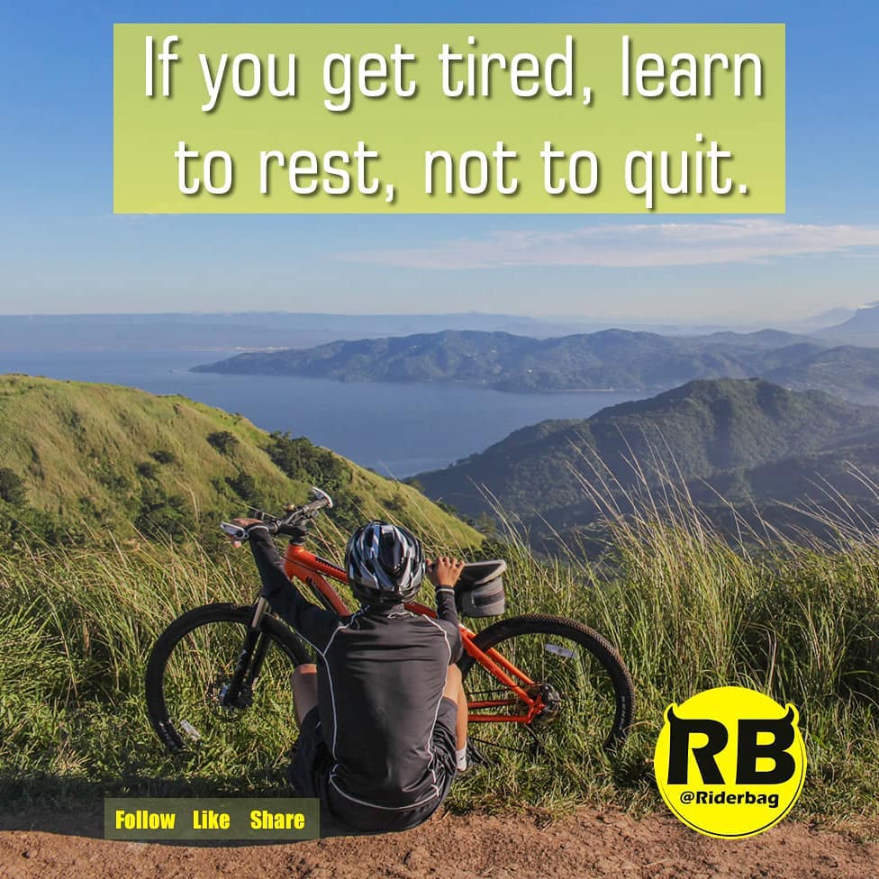 Rider Bag - Happy Monday! Learning to rest, not to quit is...
