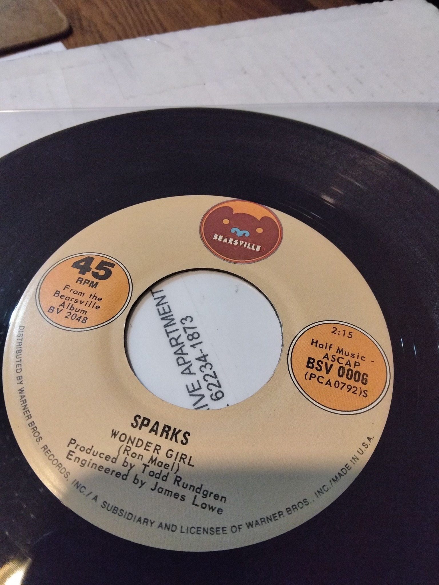 Sparks' debut album Halfnelson