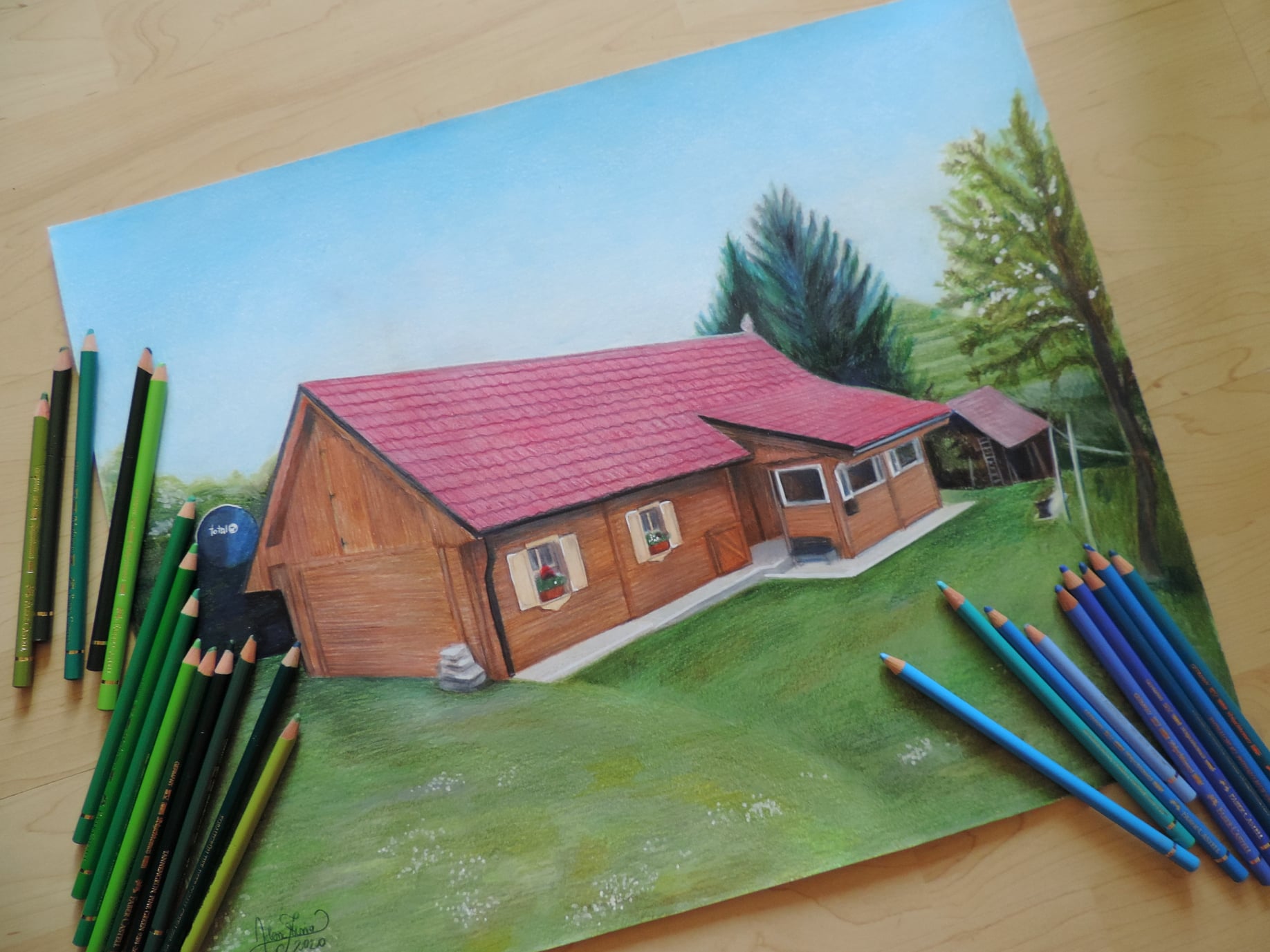 Risanje po naročilu - Nina Jelenc - Nedolgo nazaj je na formatu 40 x 50 ...