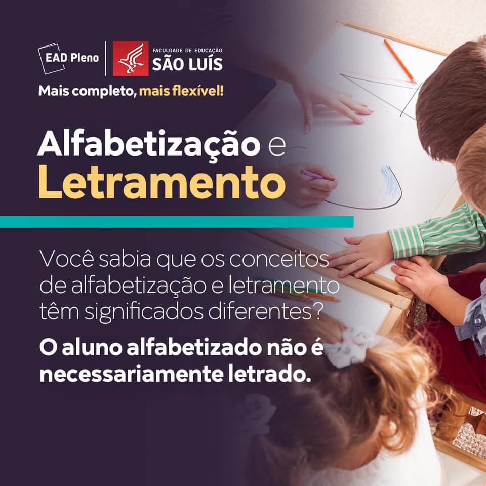 Alfabetizado é o indivíduo que... - Faculdade São Luís EB | Facebook