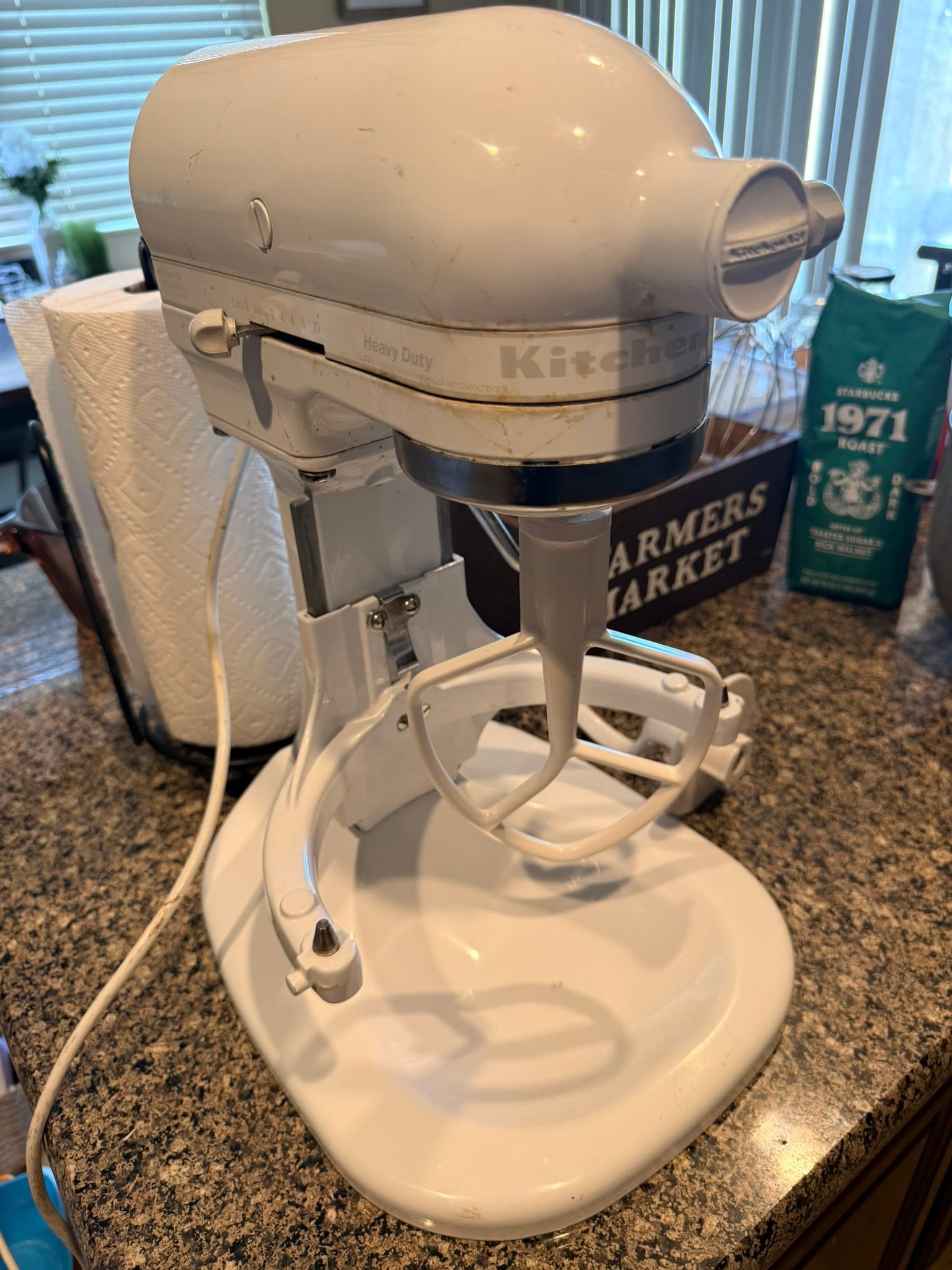 Is my 2003 KitchenAid heavy duty mixer quiet and how to clean and
