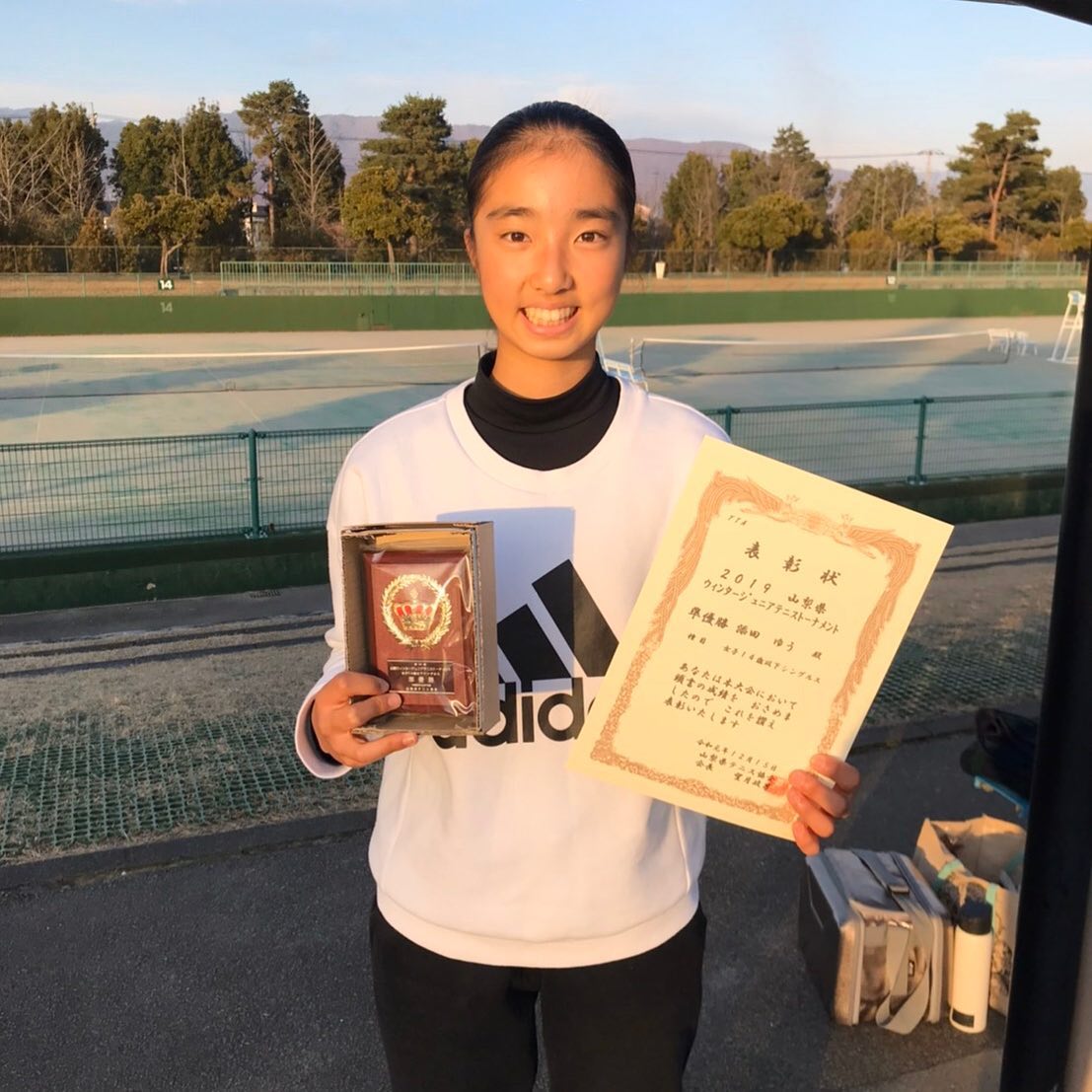 大磯テニスアカデミー 山梨ウィンター １４歳女子シングルス 準優勝 添田 ゆう選手 コンスタントに結果出るようになってきました 練習熱心なので今後も楽しみです おめでとう 大磯テニスアカデミー 添田ゆう ゆう ジュニアテニストーナメント テニス