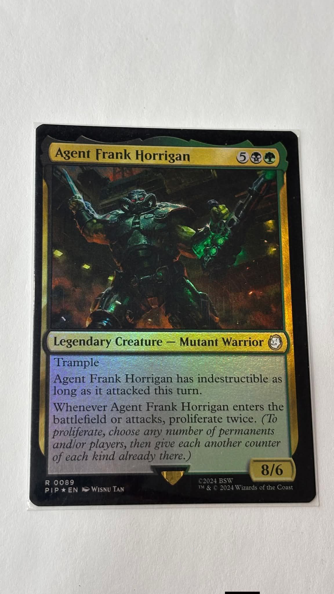 frank horrigan mtg card Agent (Foil) (PIP) choose any number of permanents and/or players Saw this in LGS