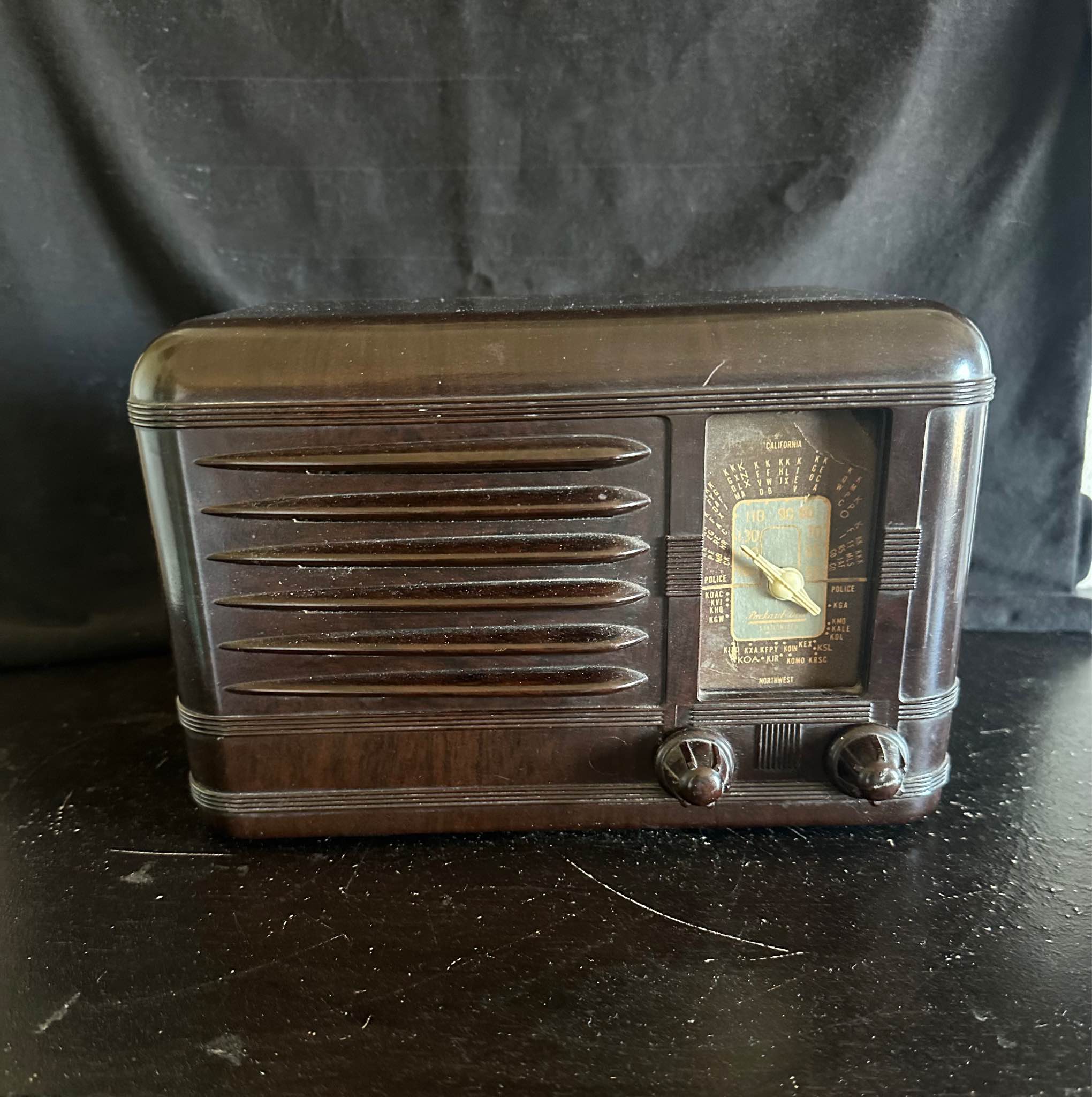 This vintage Packard Bell radio is a notable example of classic