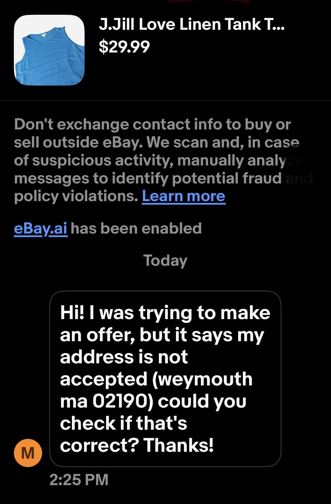 ttykです。【他の人は購入できません】 Why does eBay say I'm not eligible to buy?
