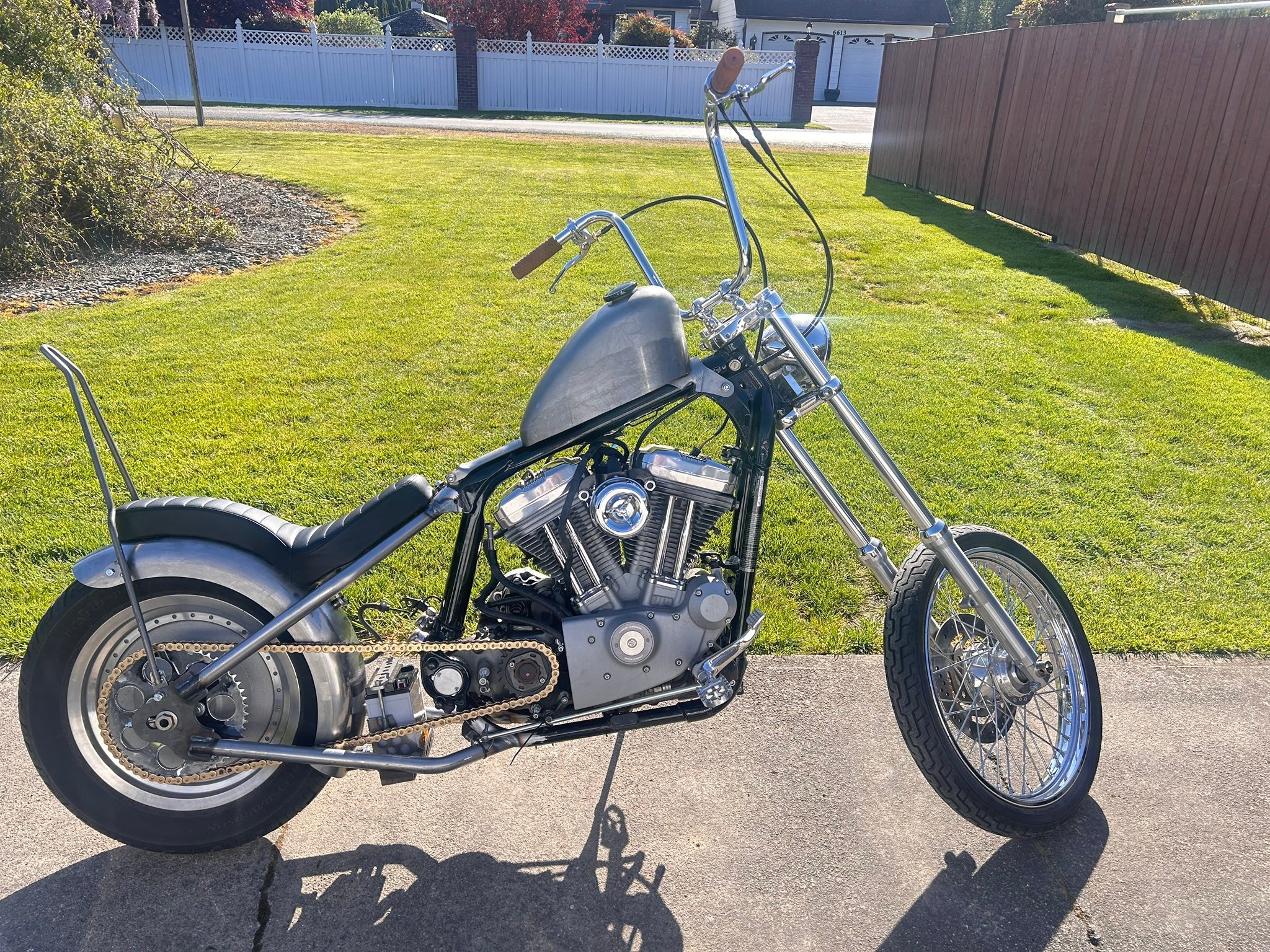 Old School Frisco Chopper custom motorcycle restoration